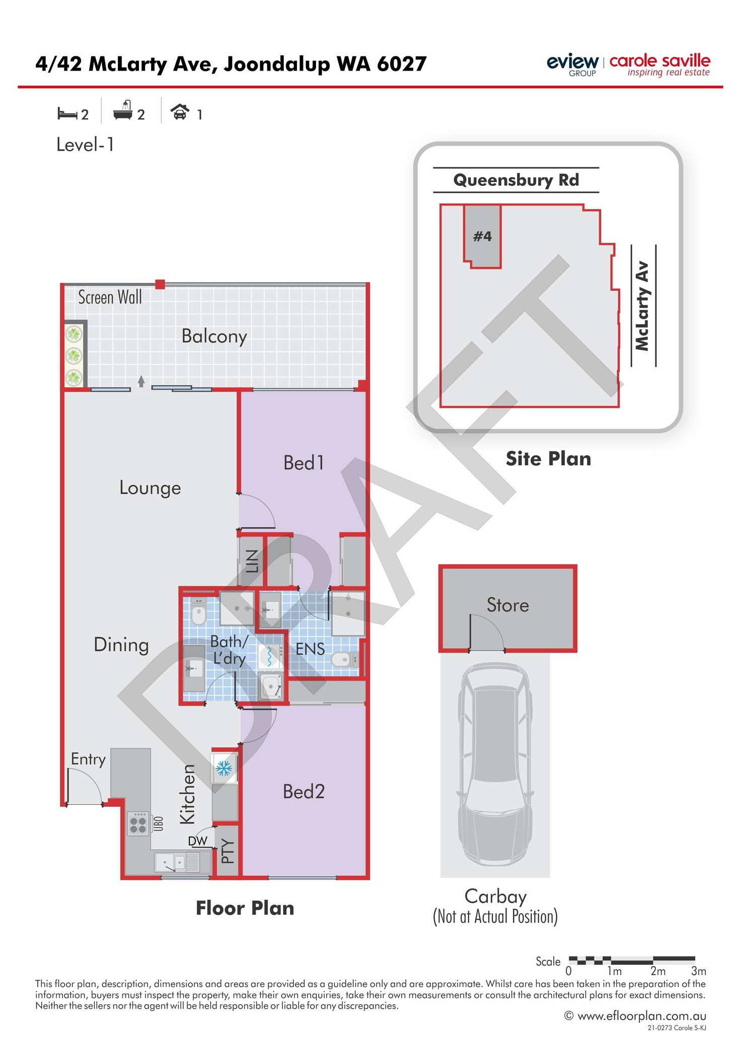 Floorplan of Homely unit listing, 4/42 McLarty Avenue, Joondalup WA 6027