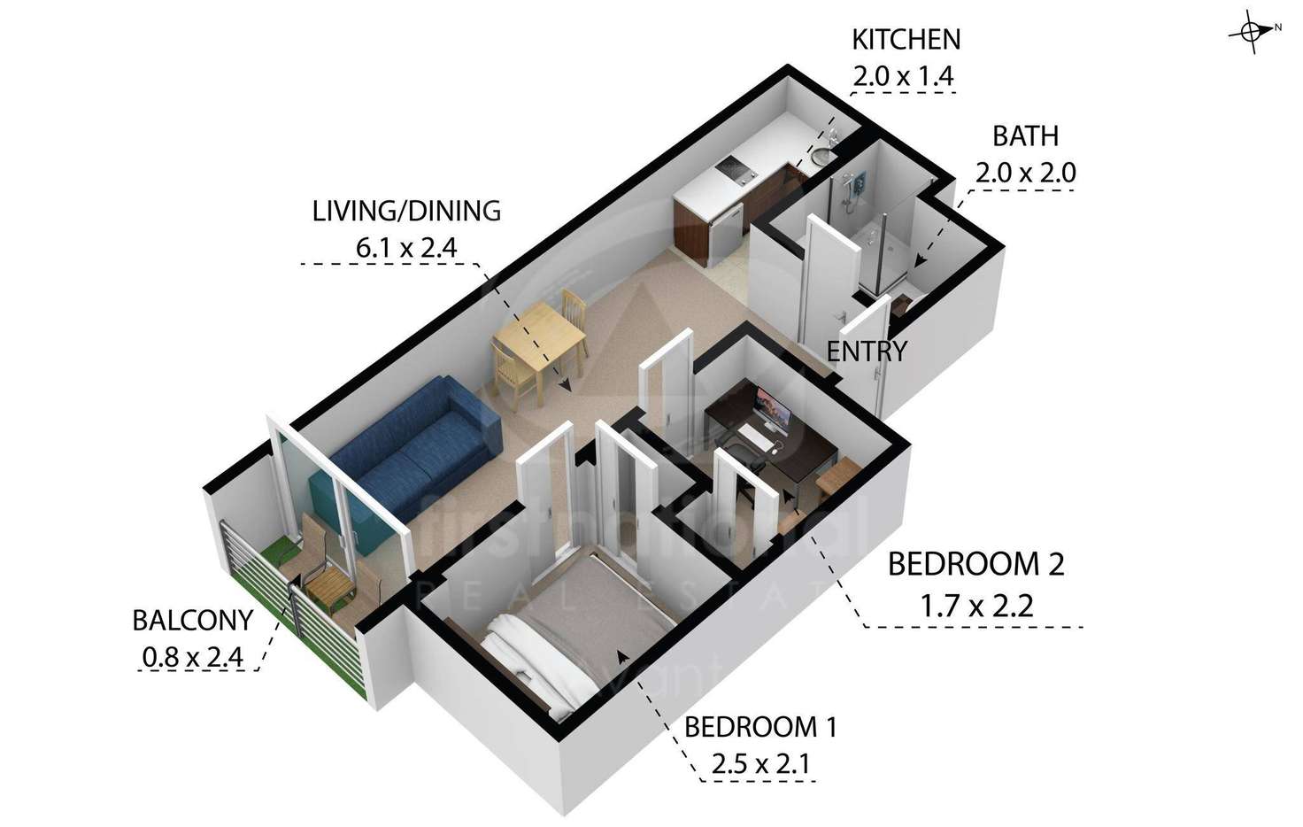 Floorplan of Homely apartment listing, 1148/139 Lonsdale Street, Melbourne VIC 3000