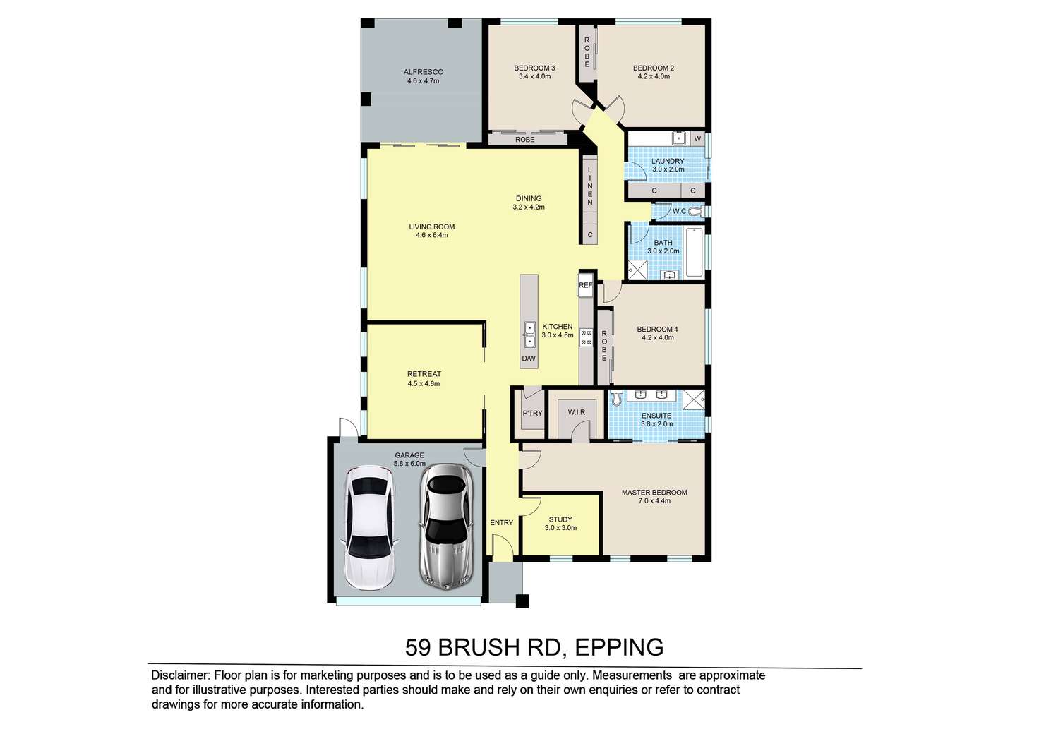 Floorplan of Homely house listing, 59 Brush Road, Epping VIC 3076