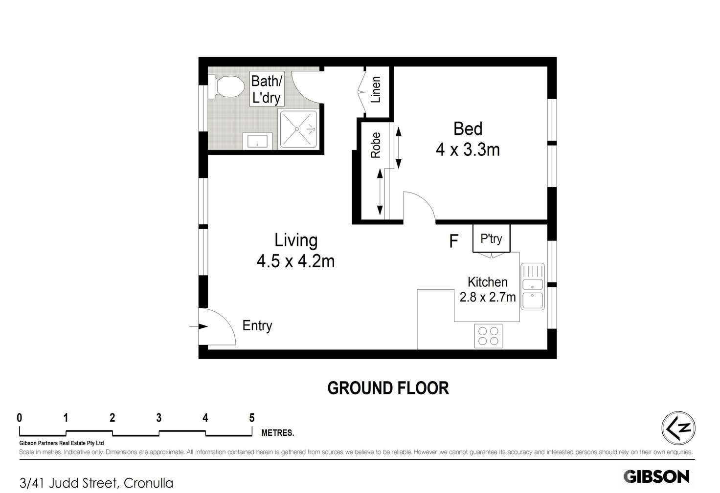 Floorplan of Homely unit listing, 3/41 Judd Street, Cronulla NSW 2230