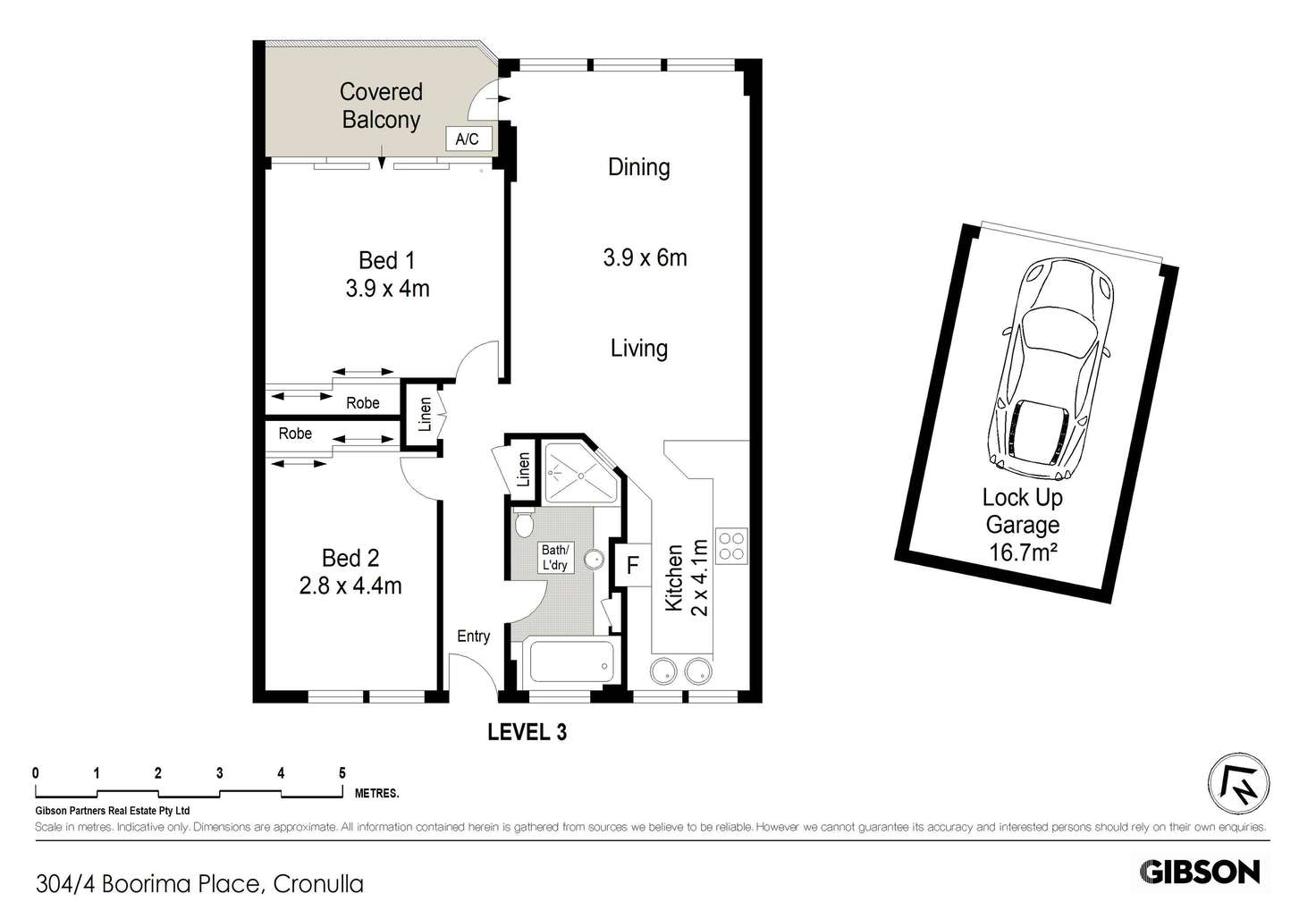 Floorplan of Homely apartment listing, 304/4-6 Boorima Place, Cronulla NSW 2230