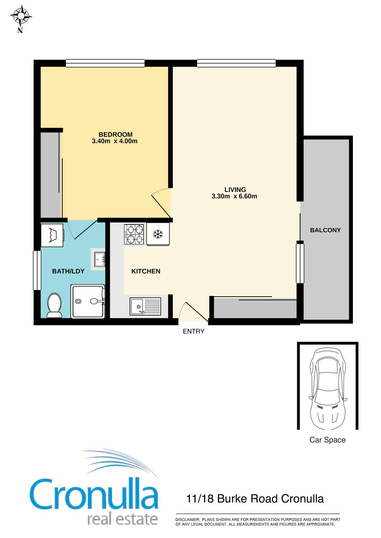 Floorplan of Homely apartment listing, 11/18 Burke Road, Cronulla NSW 2230