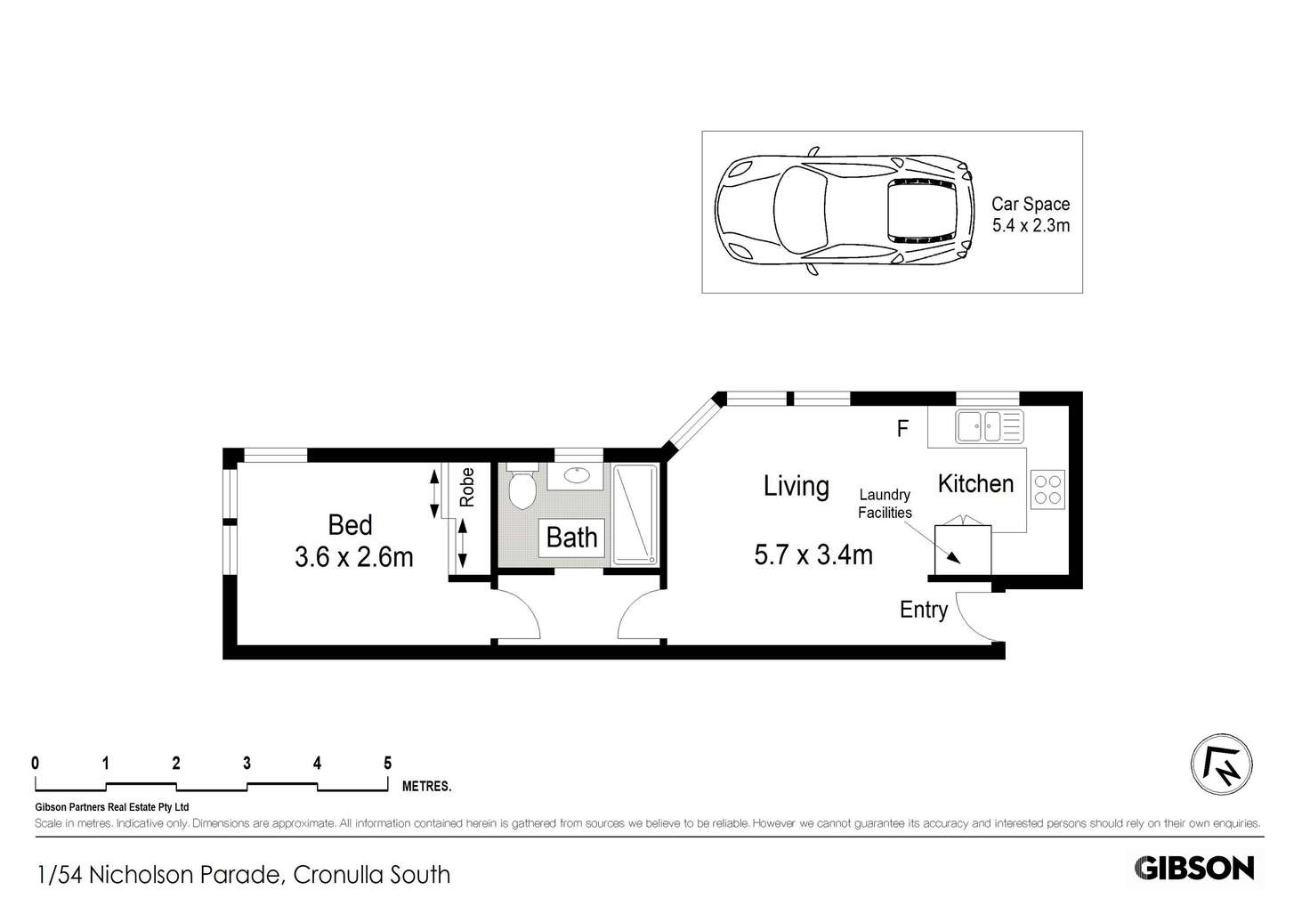 Floorplan of Homely apartment listing, 1/54 Nicholson Parade, Cronulla NSW 2230
