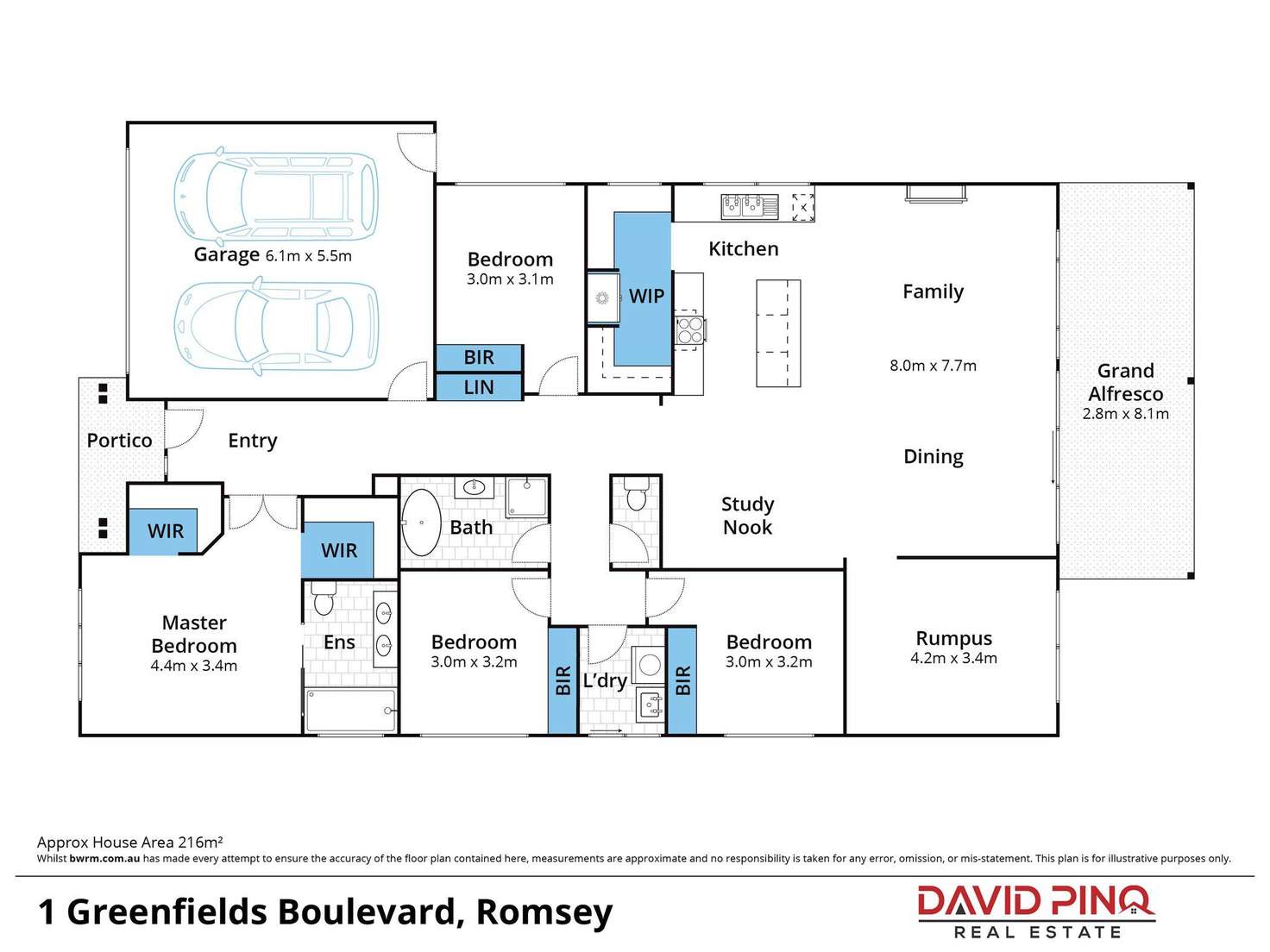 Floorplan of Homely house listing, 41 Greenfields Boulevard, Romsey VIC 3434