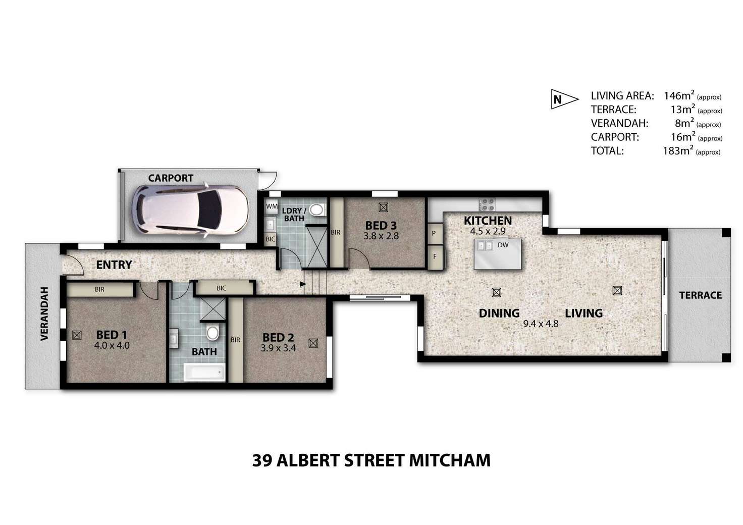 Floorplan of Homely house listing, 39 Albert Street, Mitcham SA 5062