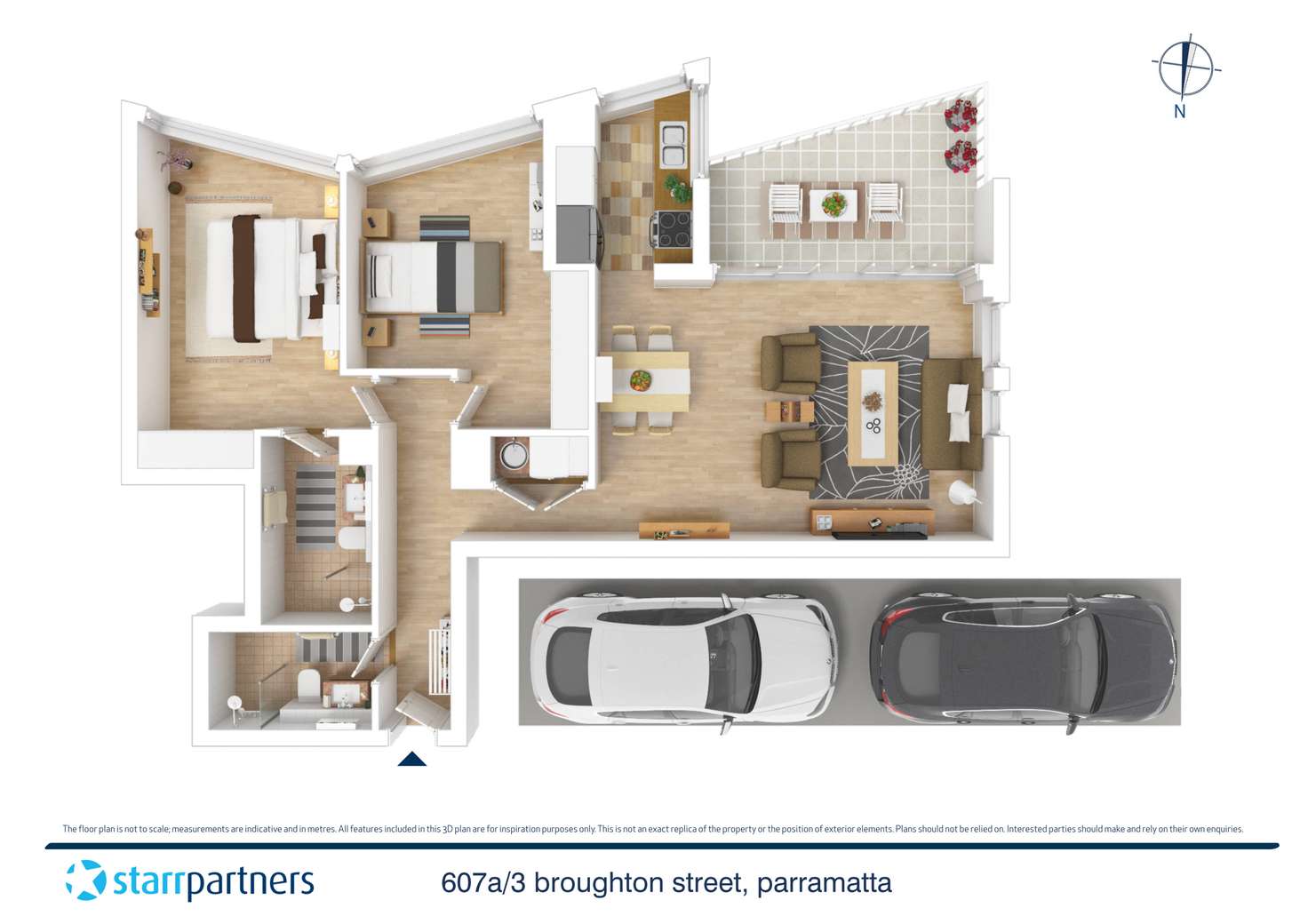Floorplan of Homely apartment listing, 607a/3 Broughton Street, Parramatta NSW 2150