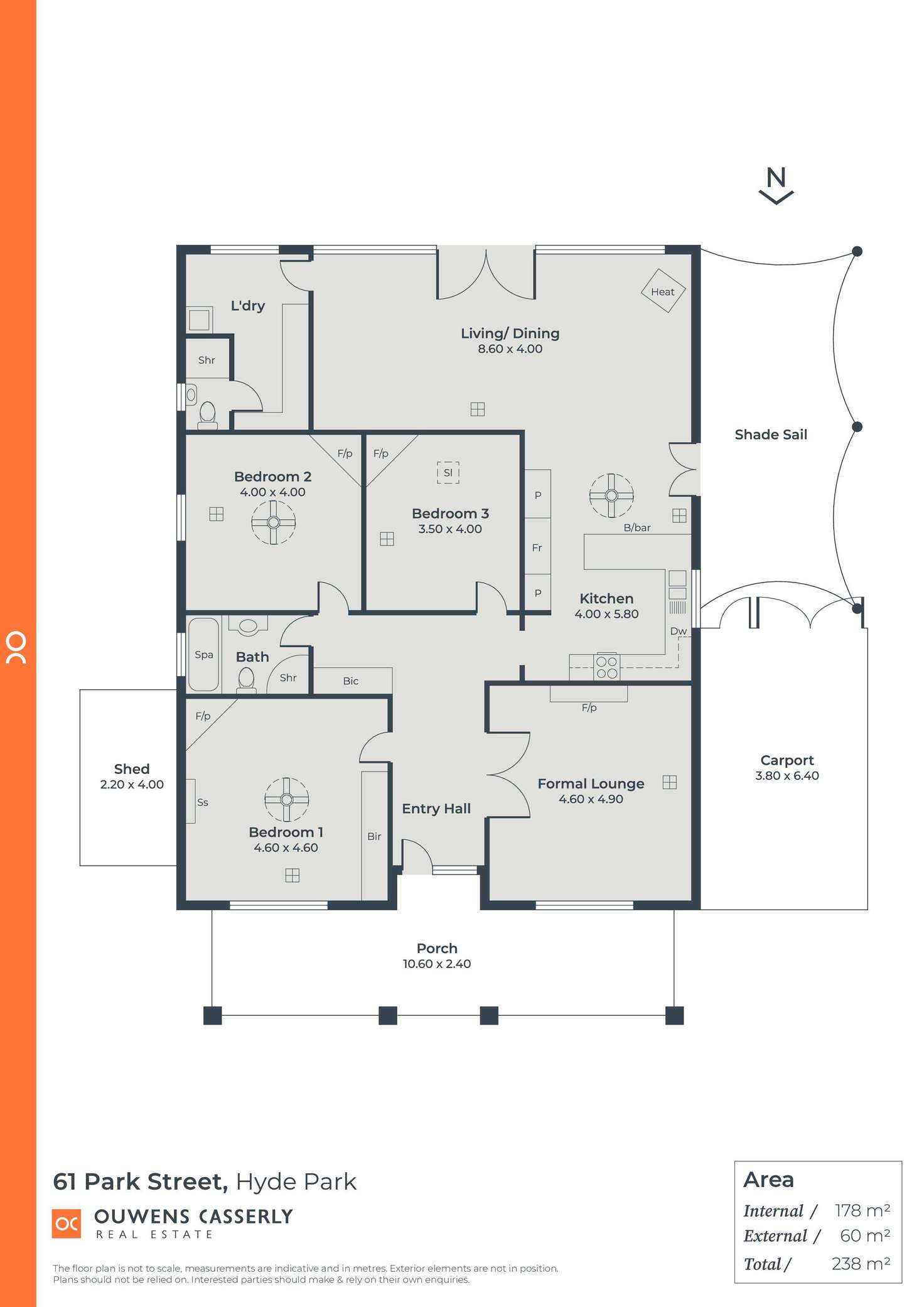 Floorplan of Homely house listing, 61 Park Street, Hyde Park SA 5061