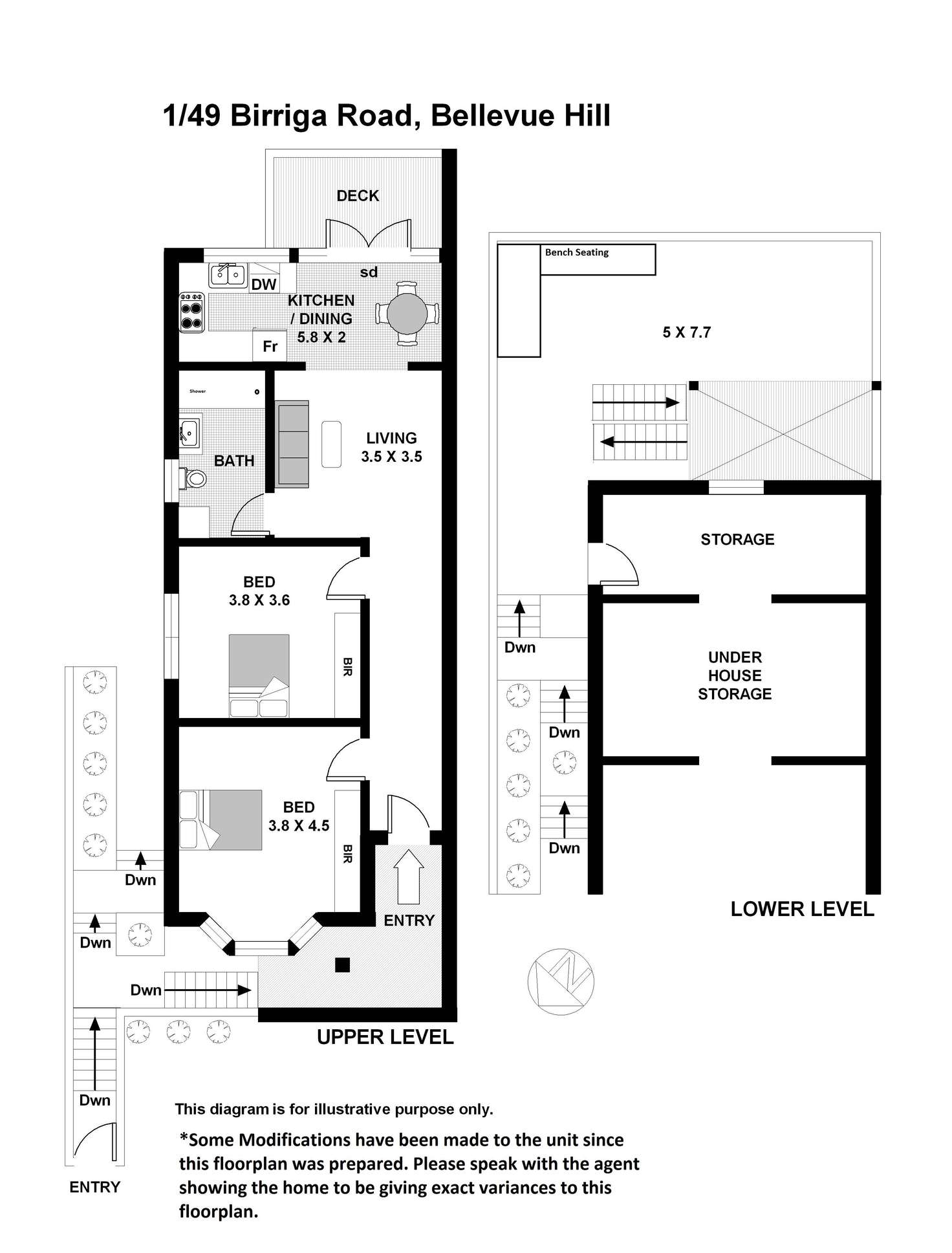 Floorplan of Homely apartment listing, 1/49 Birriga Road, Bellevue Hill NSW 2023