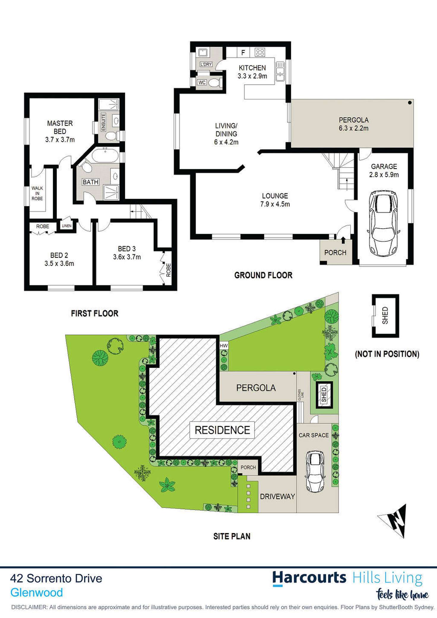 Floorplan of Homely house listing, 42 Sorrento Drive, Glenwood NSW 2768
