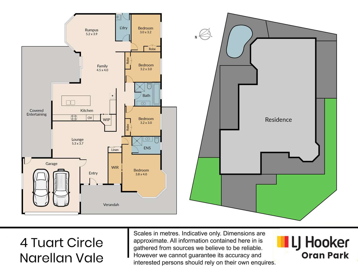 Floorplan of Homely house listing, 4 Tuart Circle, Narellan Vale NSW 2567