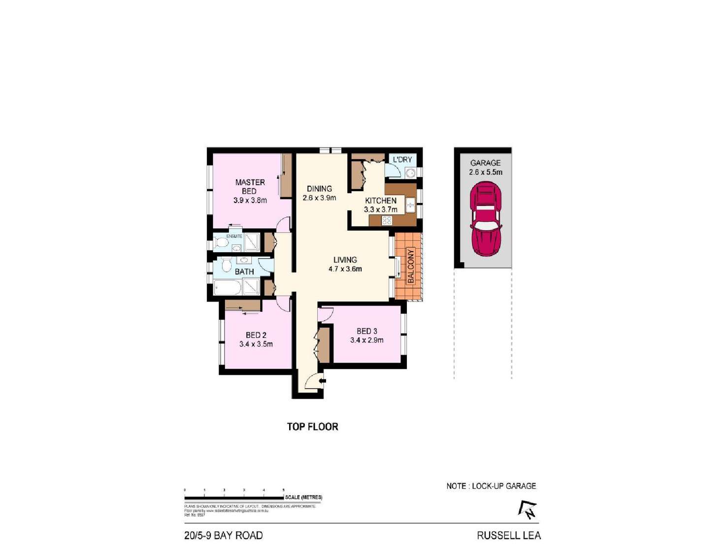 Floorplan of Homely apartment listing, 20/5 Bay Road, Russell Lea NSW 2046