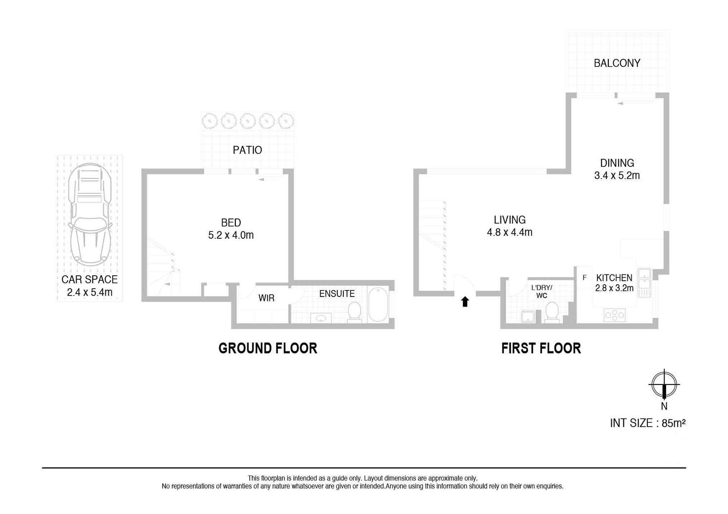 Floorplan of Homely apartment listing, 3/80 Hume Lane, Crows Nest NSW 2065