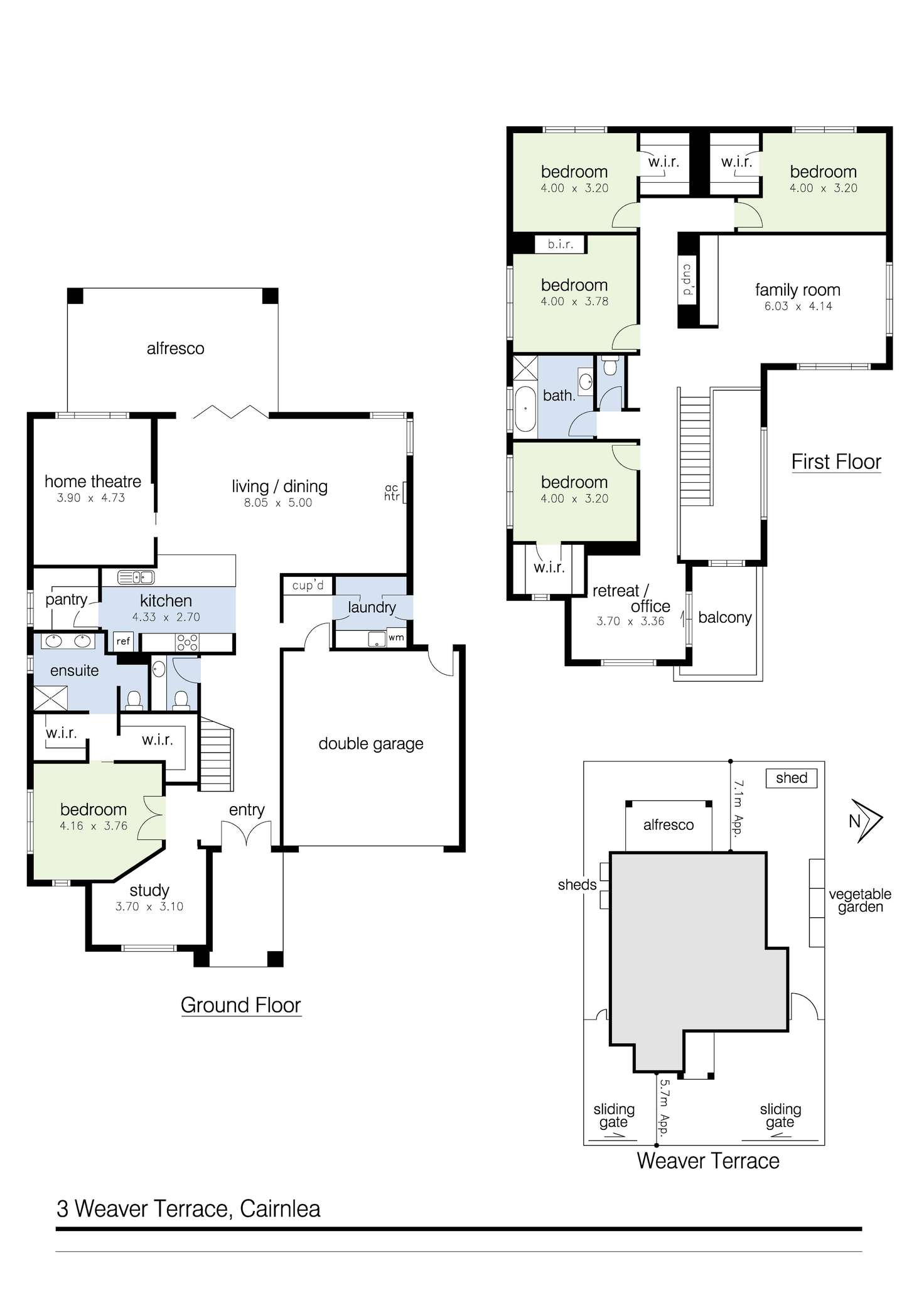 Floorplan of Homely house listing, 3 Weaver Terrace, Cairnlea VIC 3023