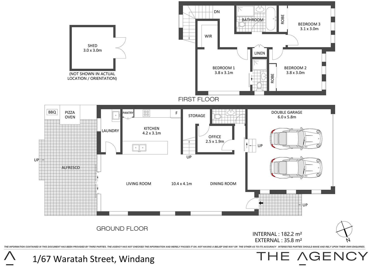Floorplan of Homely semiDetached listing, 1/67 Waratah Street, Windang NSW 2528