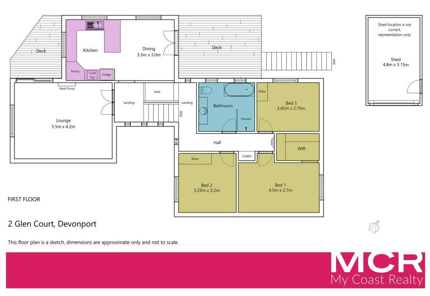 Floorplan of Homely house listing, 2 Glen Court, Devonport TAS 7310