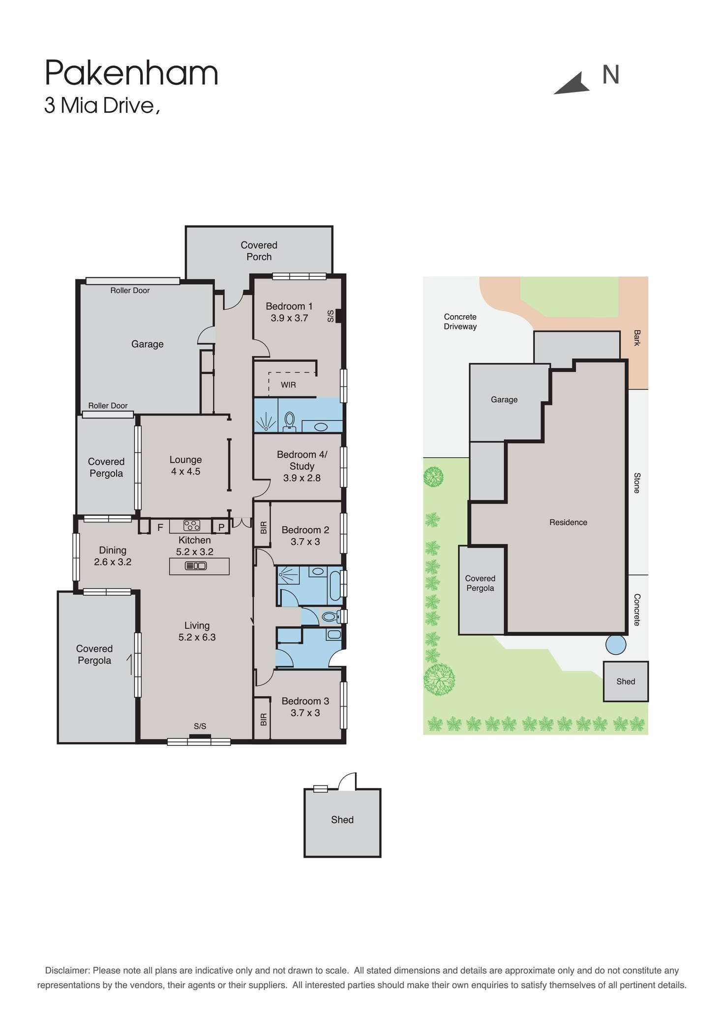 Floorplan of Homely house listing, 3 Mia Drive, Pakenham VIC 3810