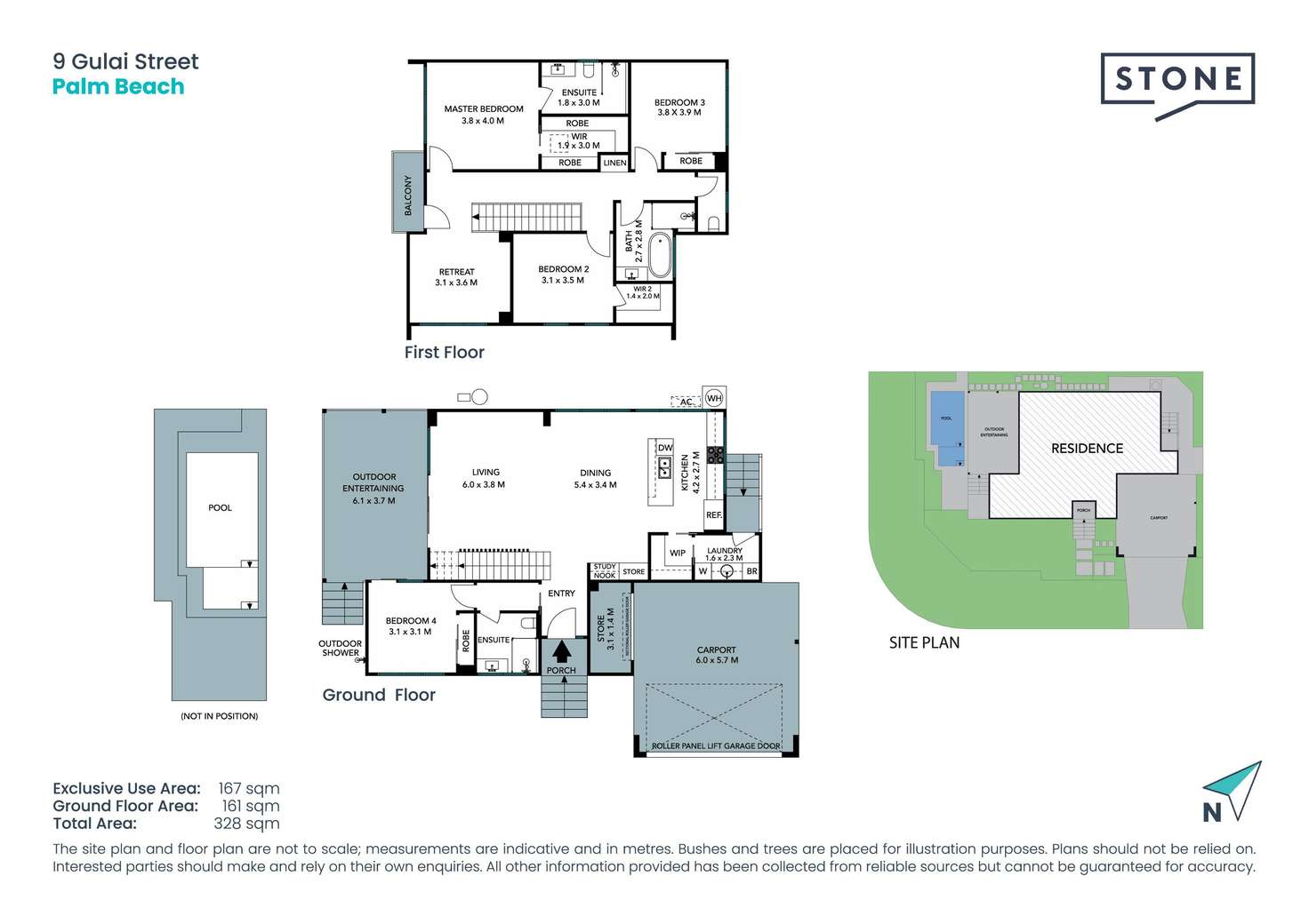 Floorplan of Homely semiDetached listing, 9 Gulai Street, Palm Beach QLD 4221