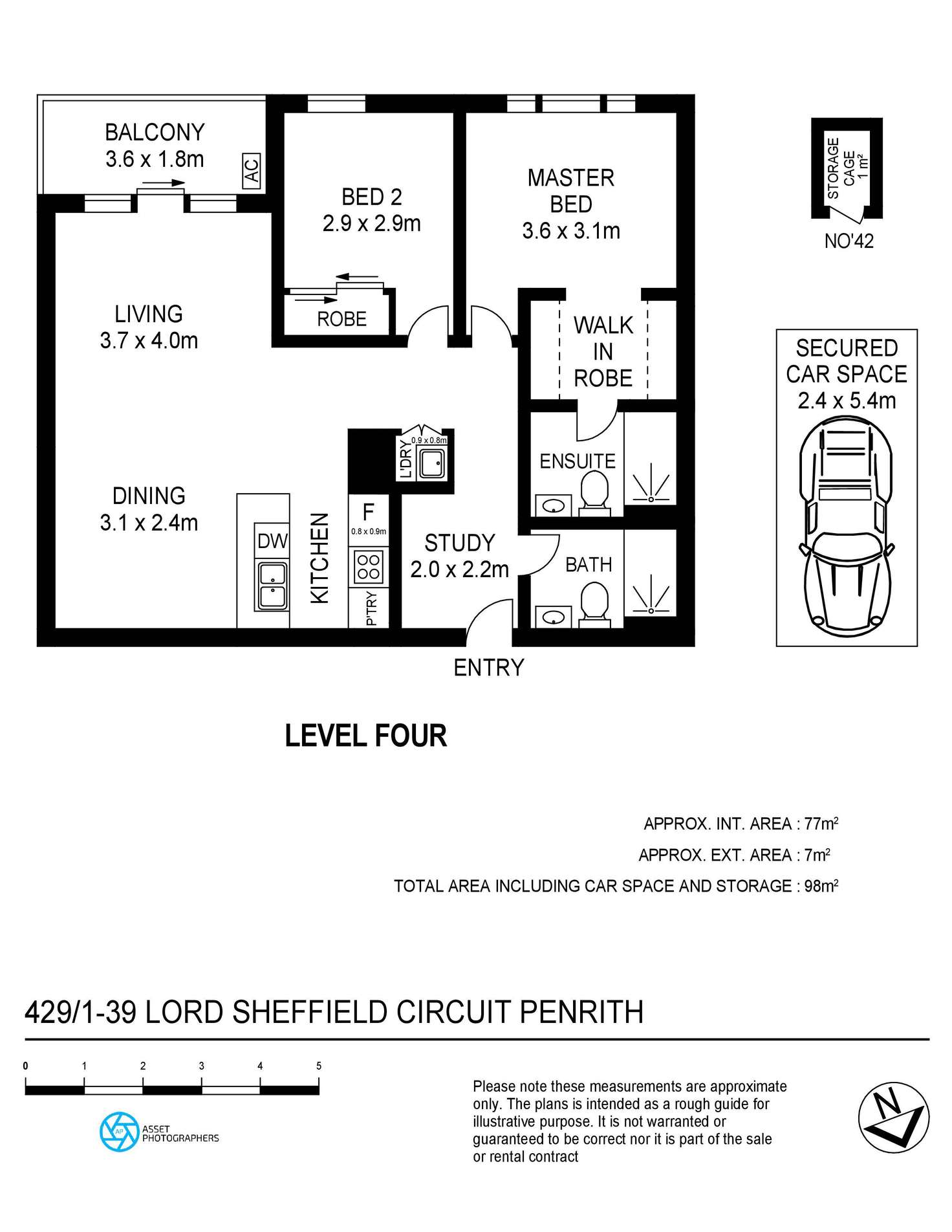Floorplan of Homely apartment listing, E429/1-39 Lord Sheffield Circuit, Penrith NSW 2750