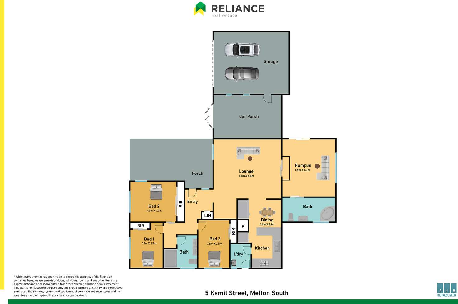 Floorplan of Homely house listing, 5 Kamil Street, Melton South VIC 3338