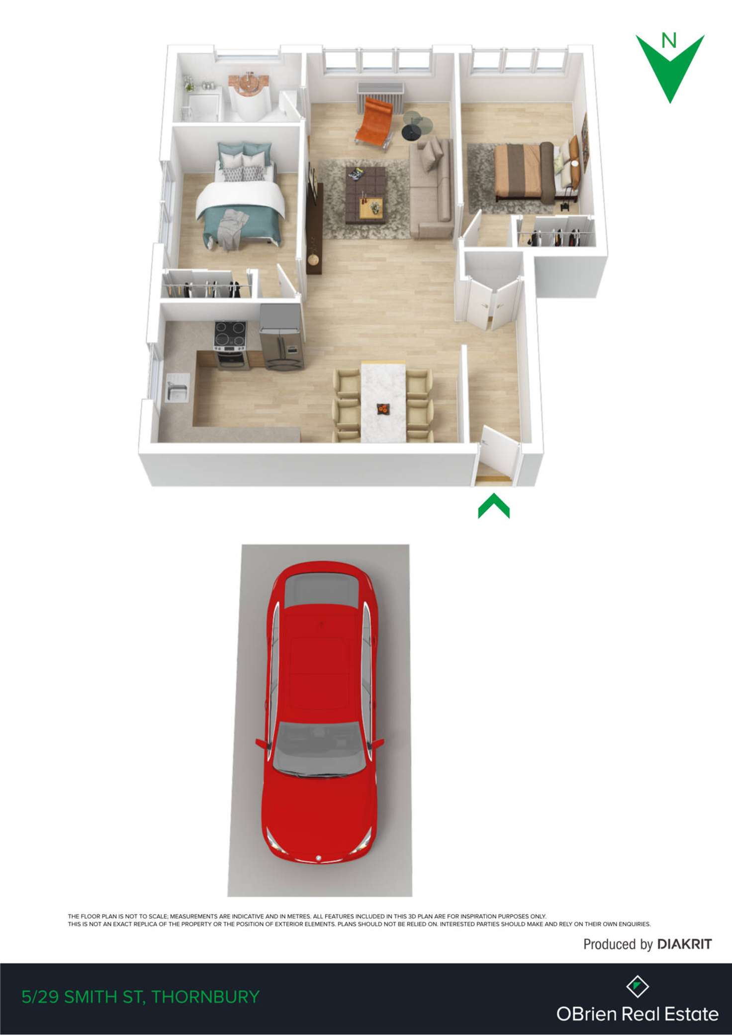 Floorplan of Homely apartment listing, 5/29 Smith Street, Thornbury VIC 3071