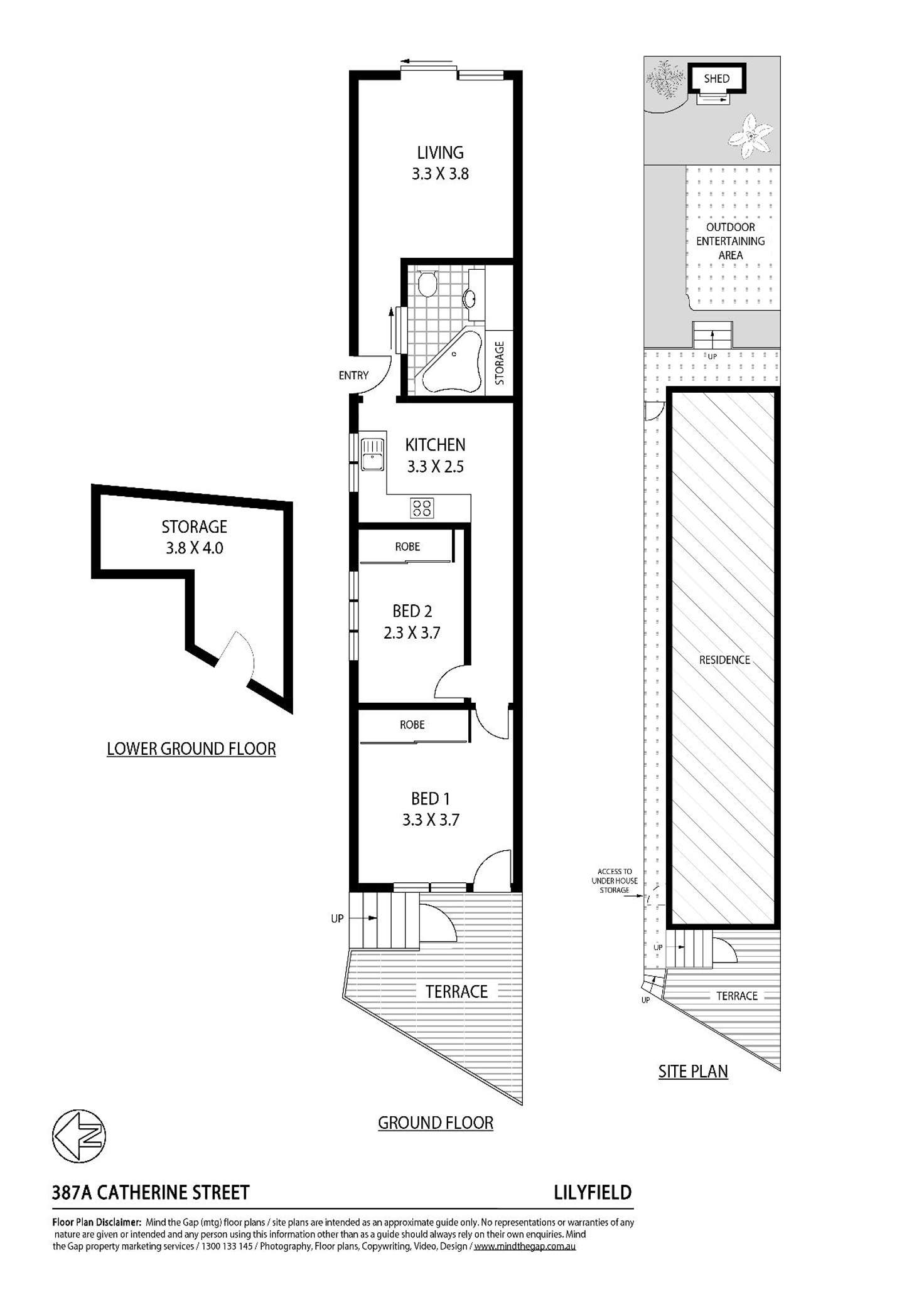 Floorplan of Homely house listing, 387a Catherine Street, Lilyfield NSW 2040