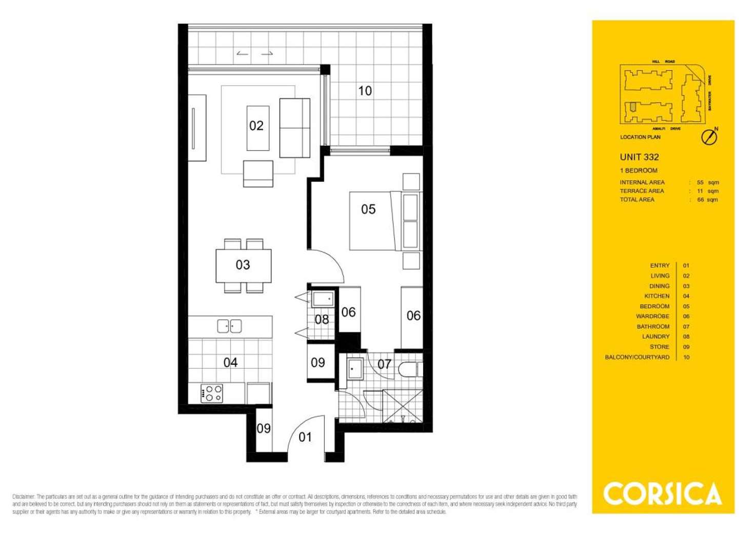 Floorplan of Homely apartment listing, 332/43 Amalfi Drive, Wentworth Point NSW 2127