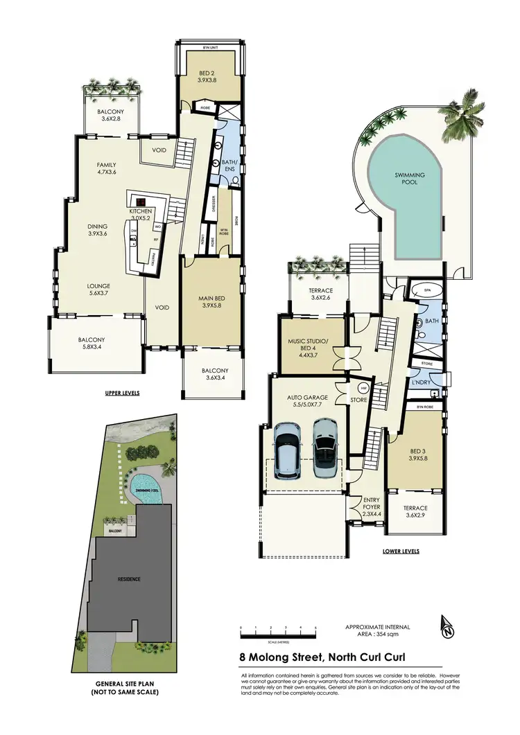 Floorplan of Homely house listing, 8 Molong Street, North Curl Curl NSW 2099