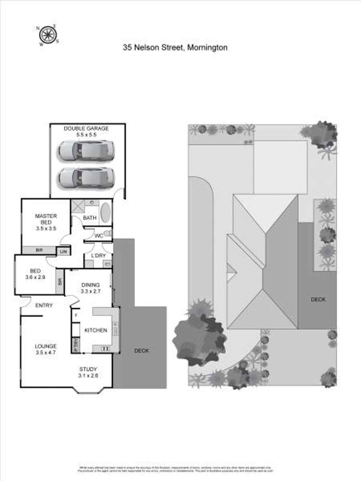 Floorplan of Homely house listing, 35 Nelson Street, Mornington VIC 3931