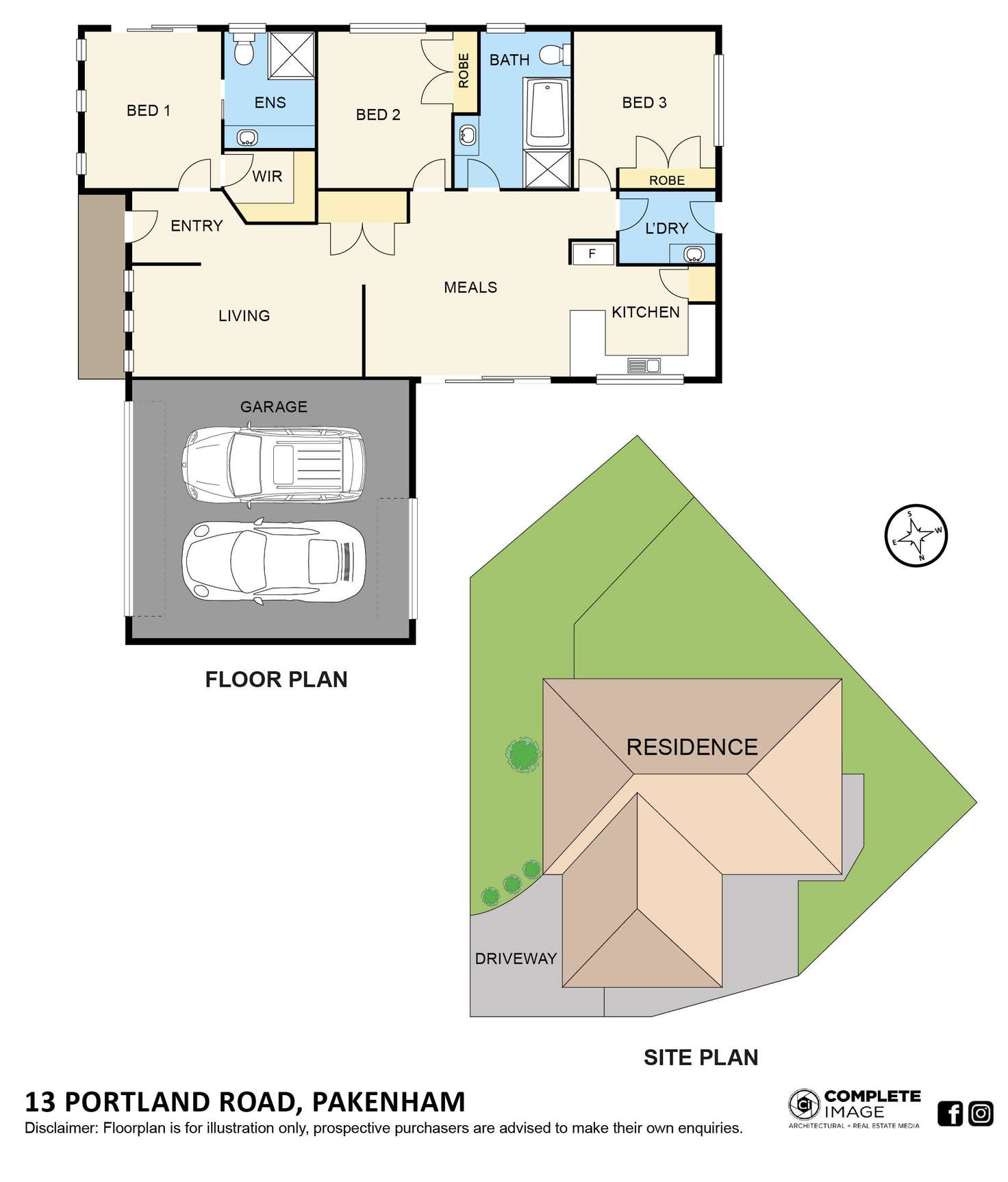 Floorplan of Homely house listing, 13 Portland Road, Pakenham VIC 3810