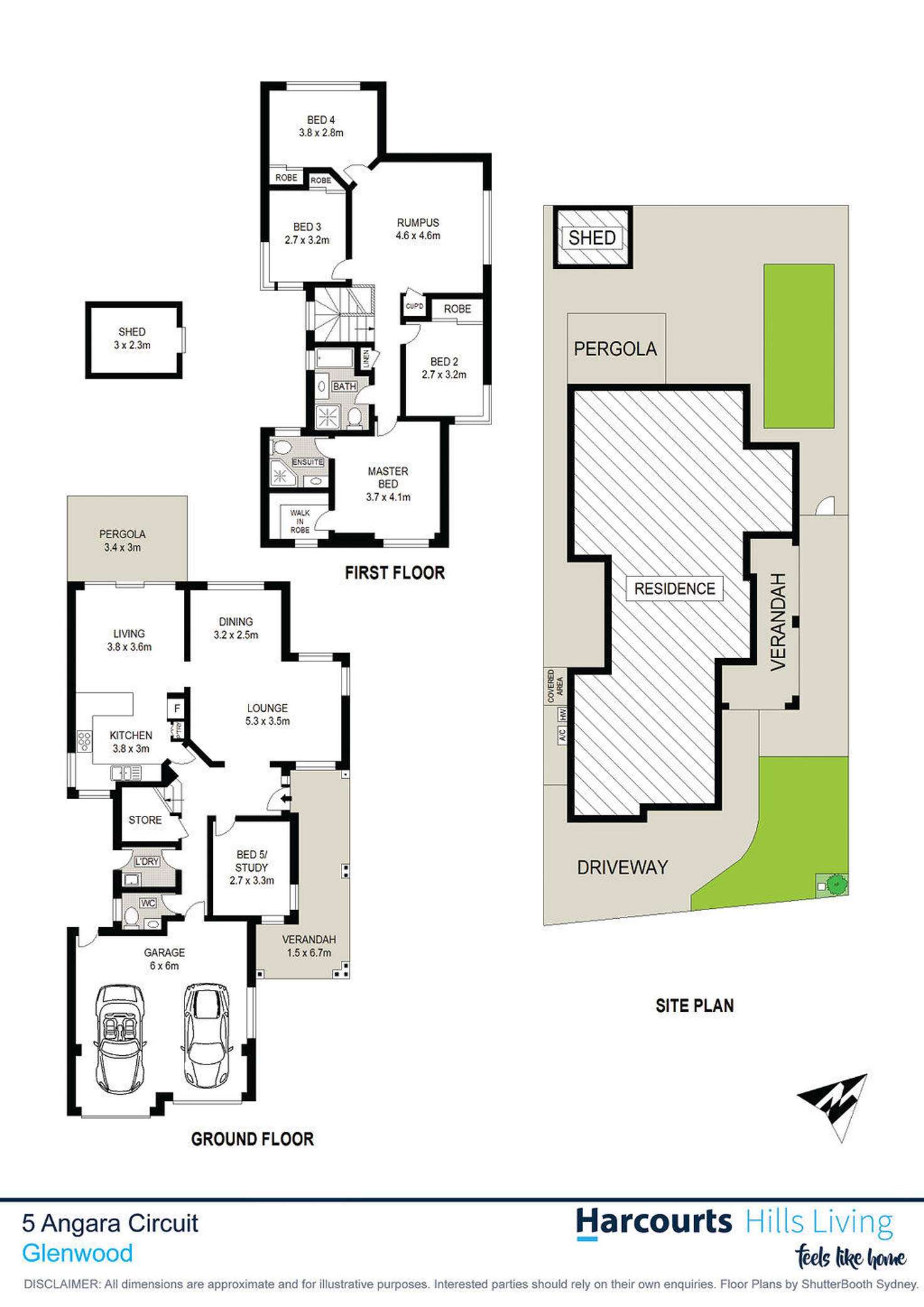 Floorplan of Homely house listing, 5 Angara Circuit, Glenwood NSW 2768