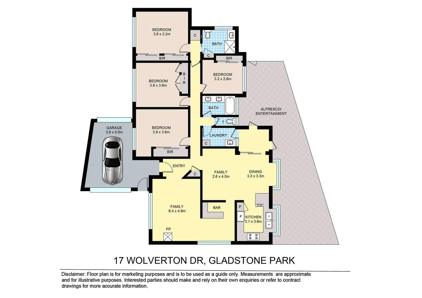 Floorplan of Homely house listing, 17 Wolverton Drive, Gladstone Park VIC 3043