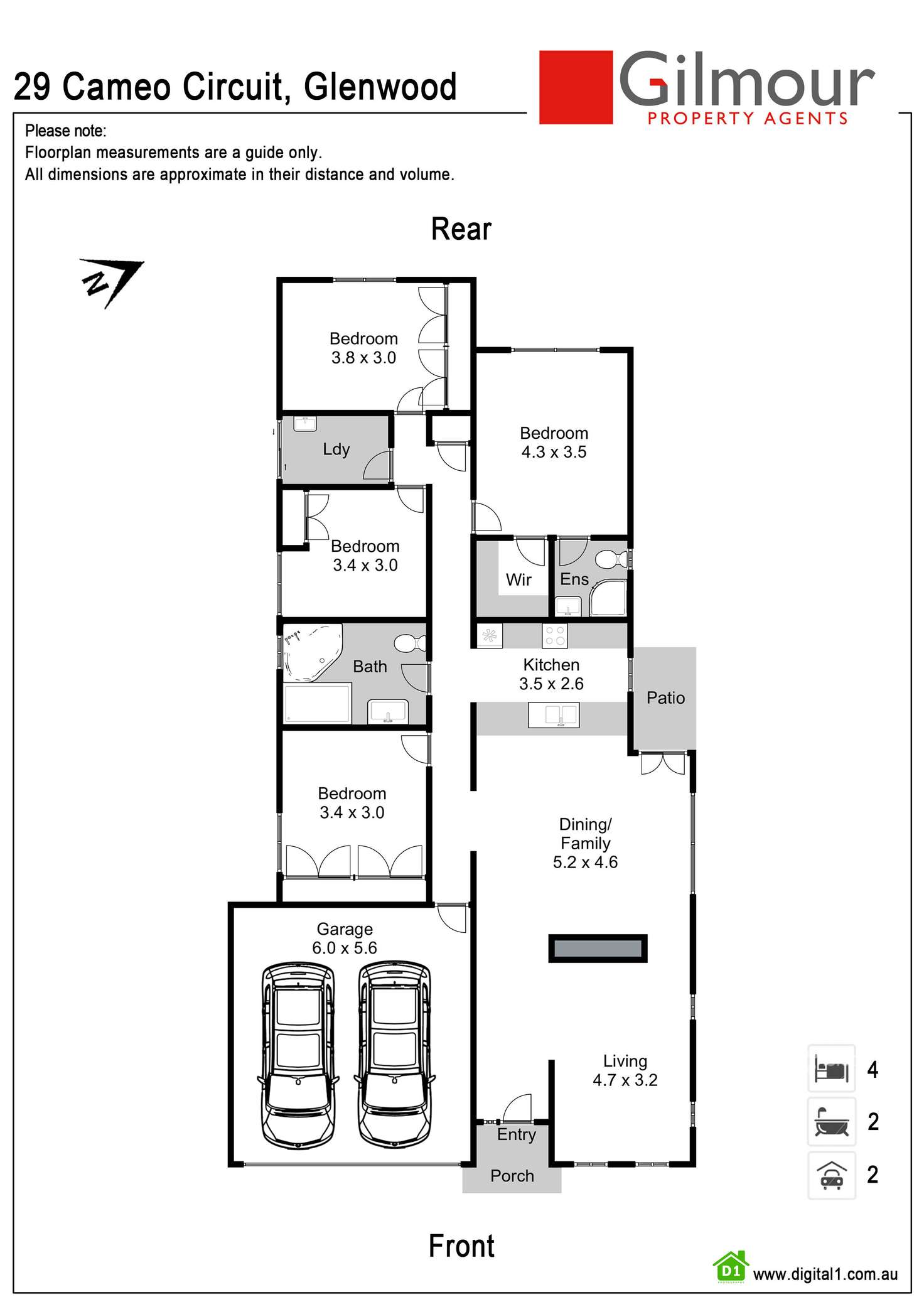 Floorplan of Homely house listing, 29 Cameo Circuit, Glenwood NSW 2768
