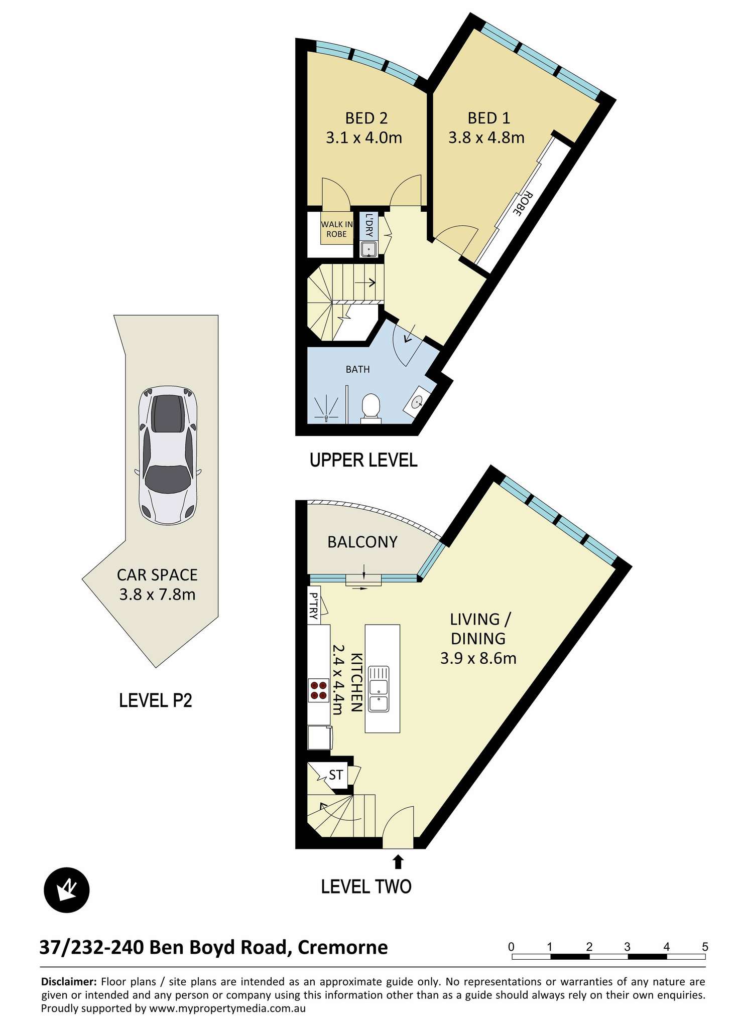 Floorplan of Homely apartment listing, 37/232-240 Ben Boyd Road, Cremorne NSW 2090