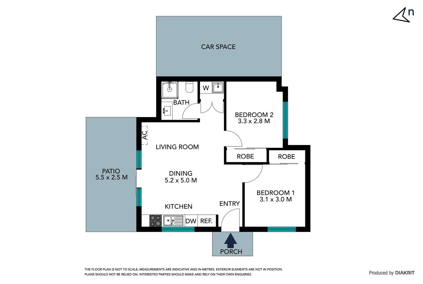 Floorplan of Homely unit listing, 1/2 Bernard Street, Reservoir VIC 3073