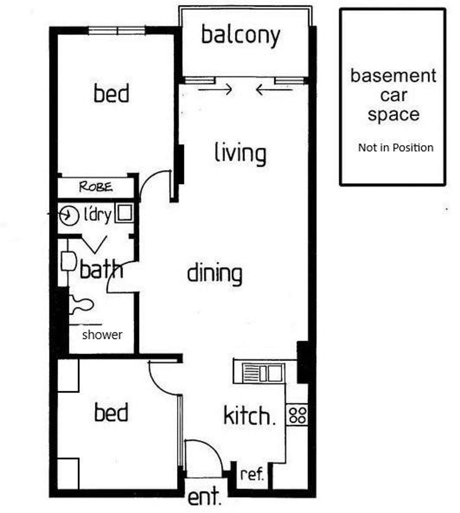 Floorplan of Homely apartment listing, 411/610 St Kilda Road, Melbourne VIC 3004