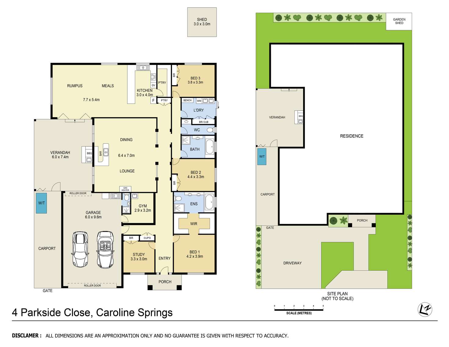 Floorplan of Homely house listing, 4 Parkside Close, Caroline Springs VIC 3023