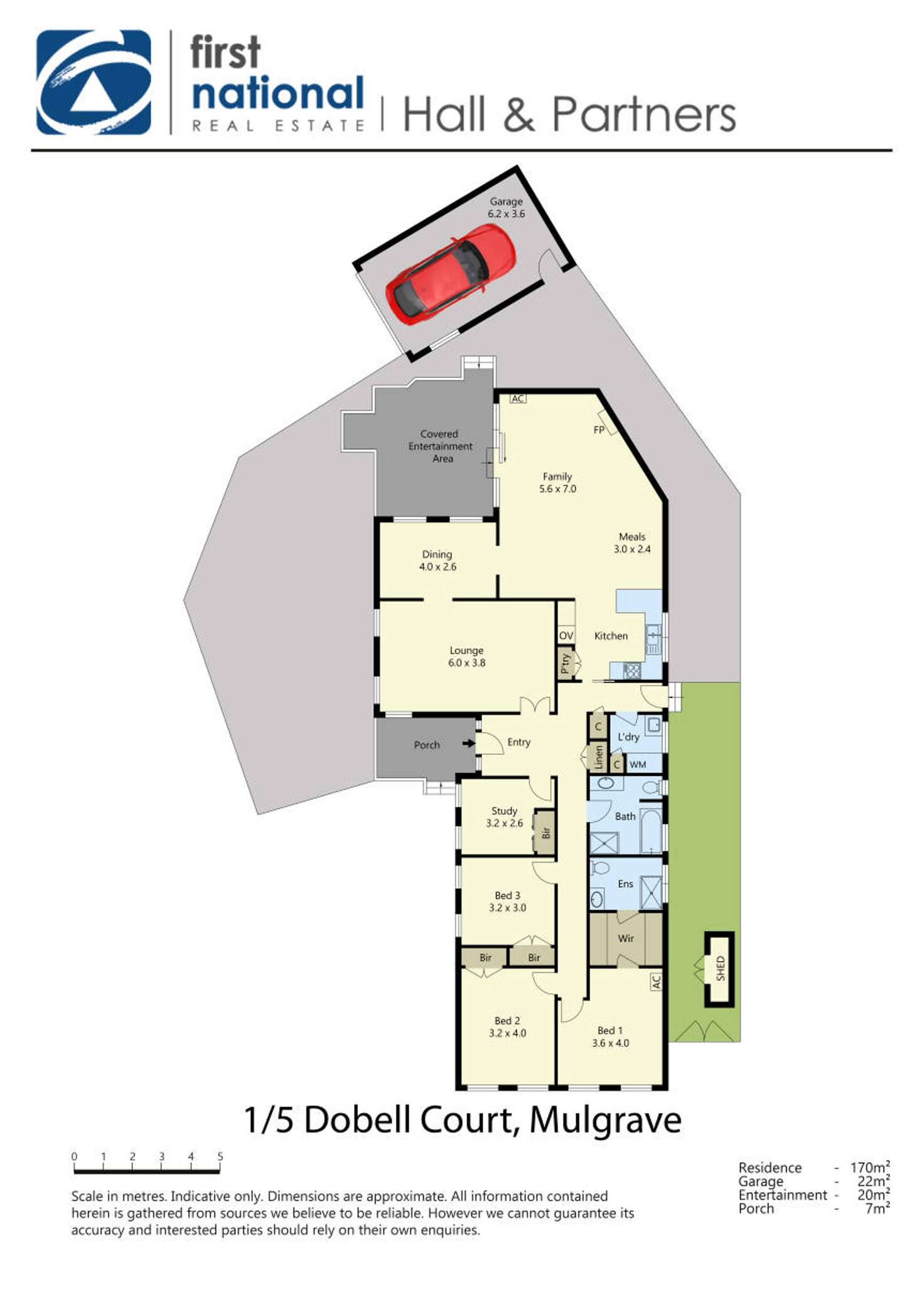 Floorplan of Homely house listing, 1/5 Dobell Court, Mulgrave VIC 3170