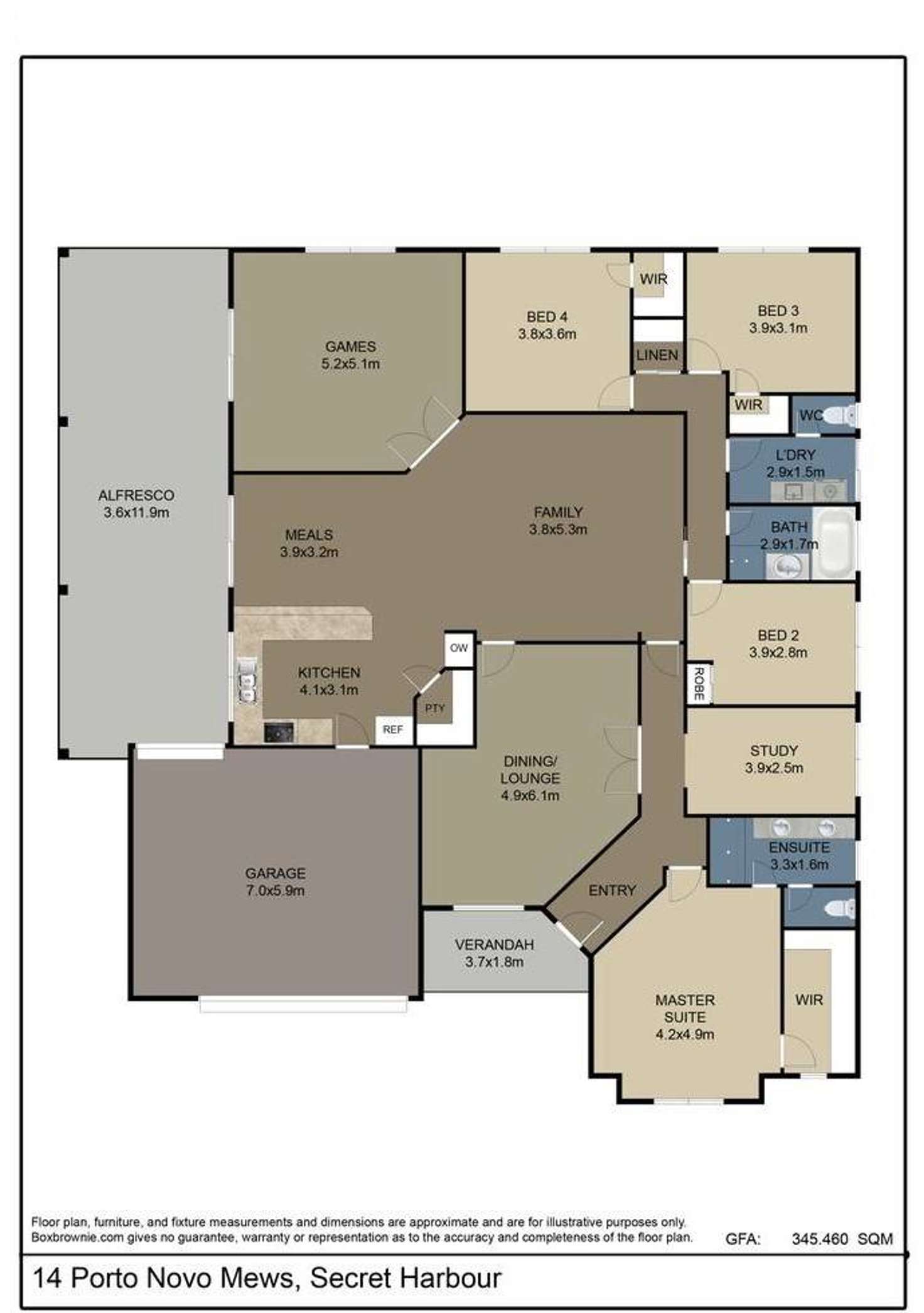 Floorplan of Homely house listing, 14 Porto Novo Mews, Secret Harbour WA 6173