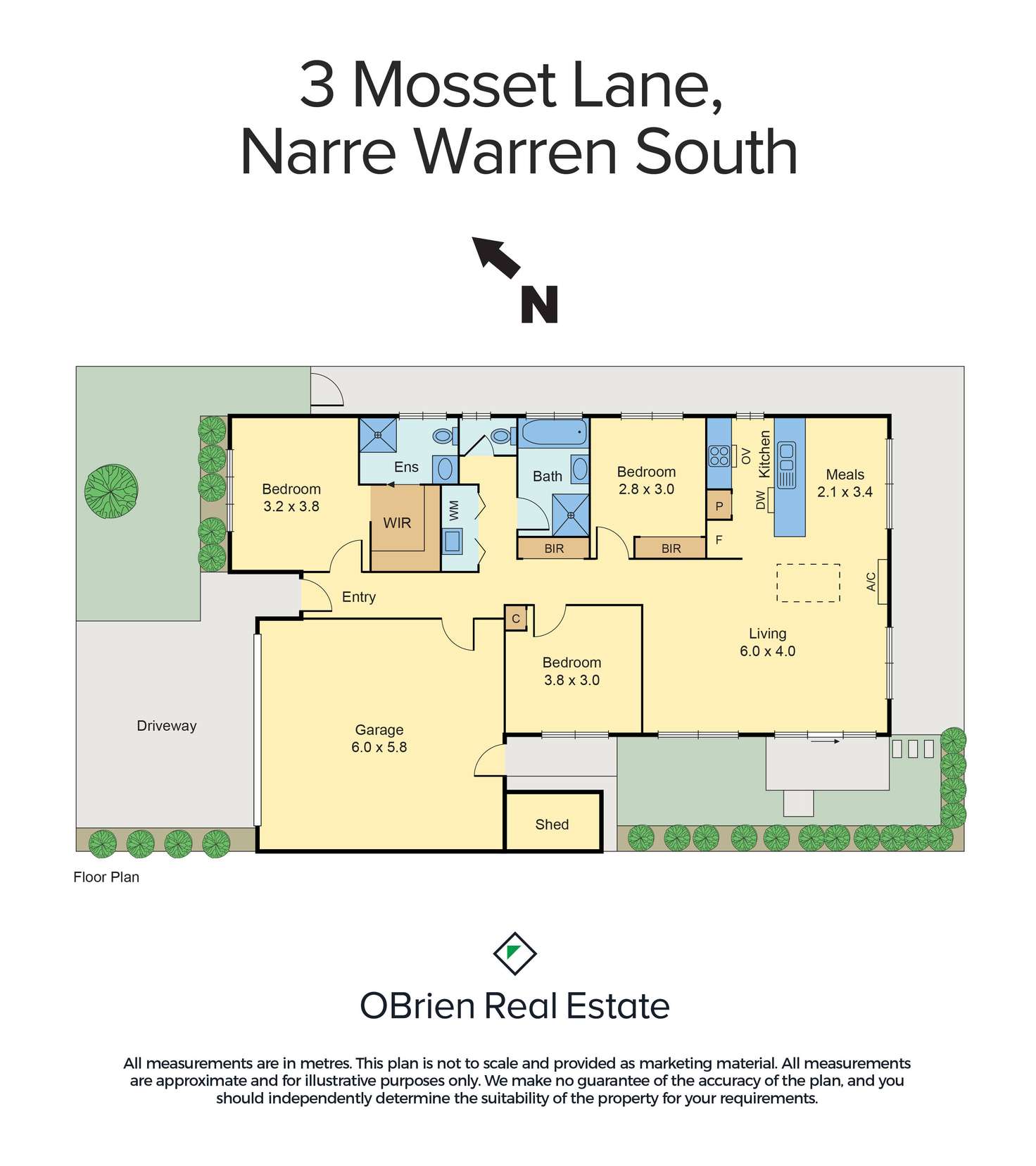 Floorplan of Homely house listing, 3 Mosset Lane, Narre Warren South VIC 3805