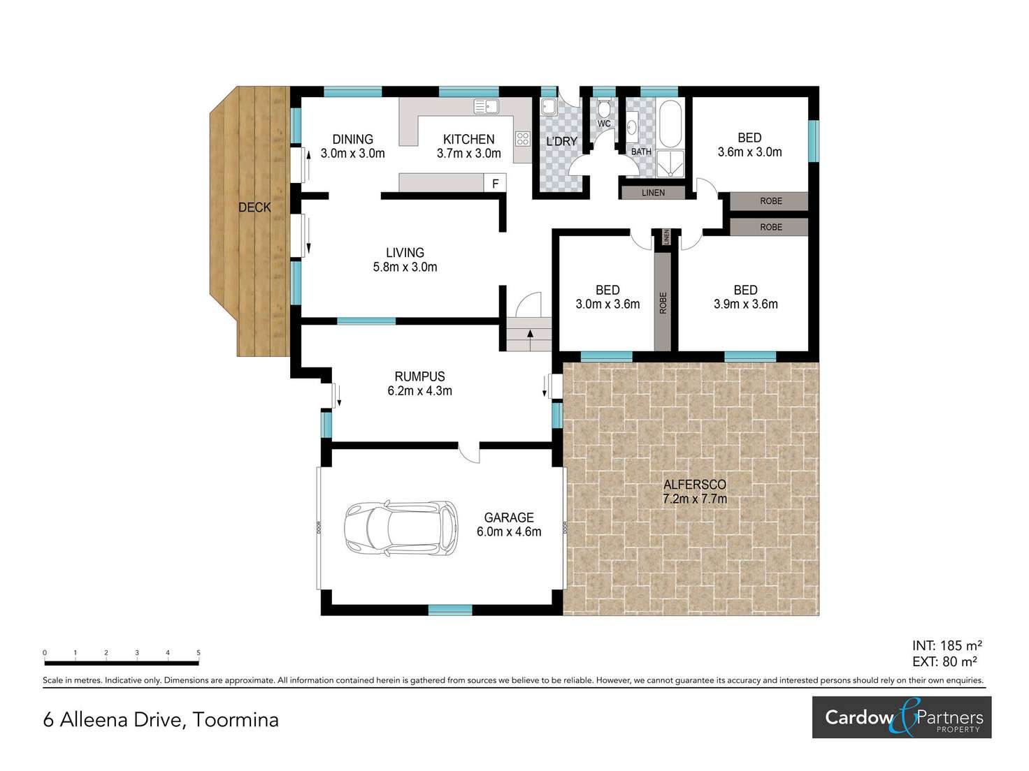 Floorplan of Homely house listing, 6 Alleena Drive, Toormina NSW 2452