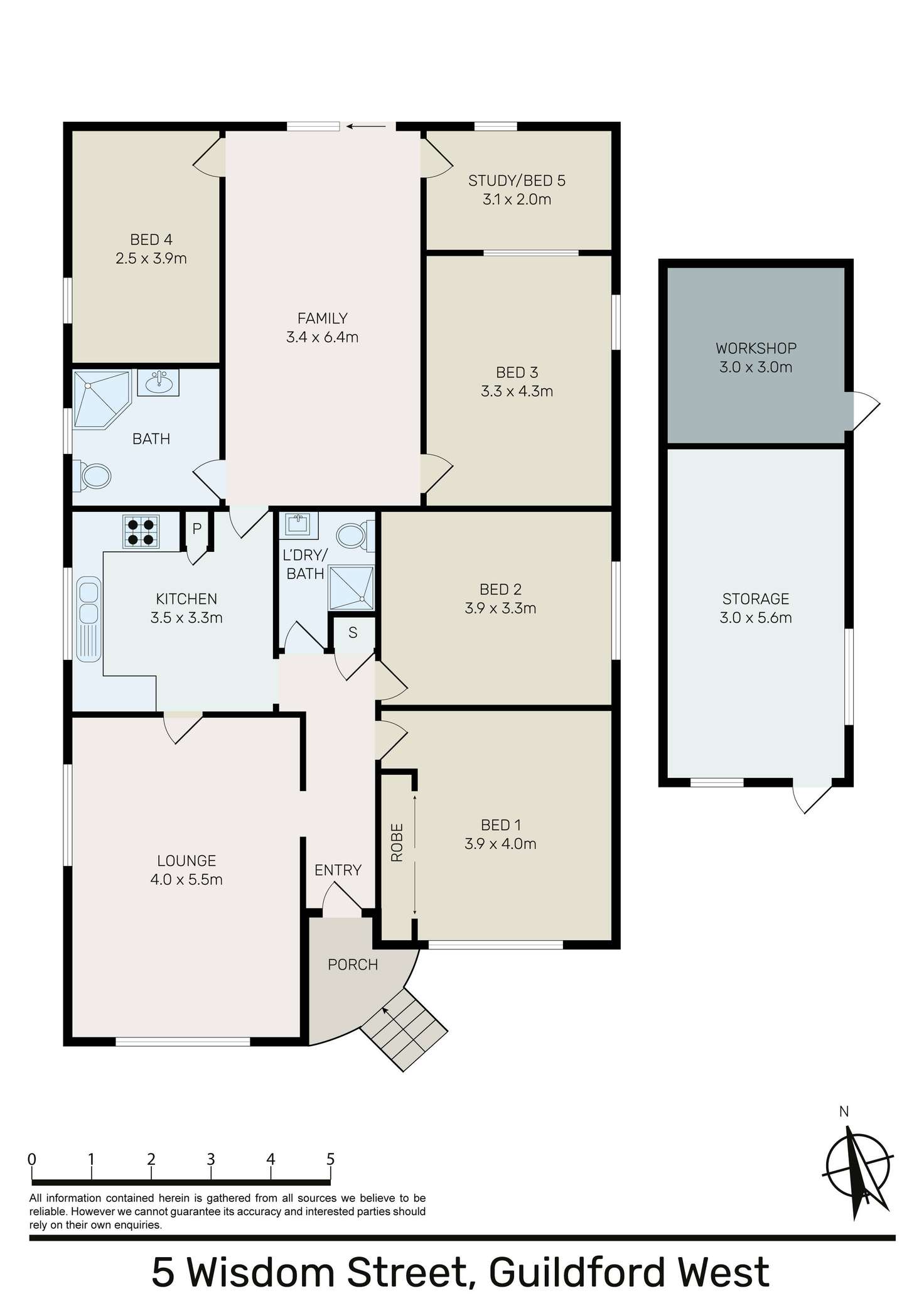 Floorplan of Homely house listing, 5 Wisdom Street, Guildford NSW 2161