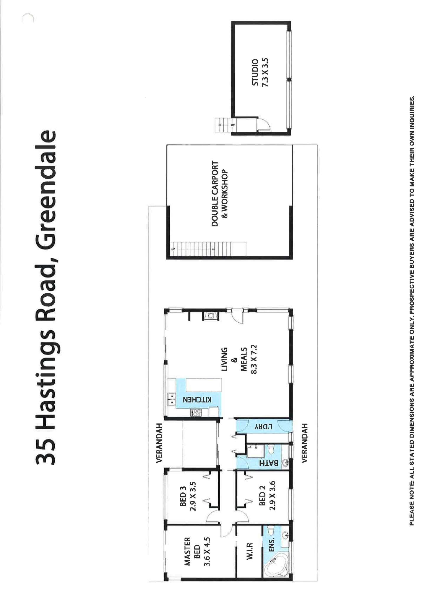 Floorplan of Homely house listing, 35 Hastings Road, Greendale VIC 3341