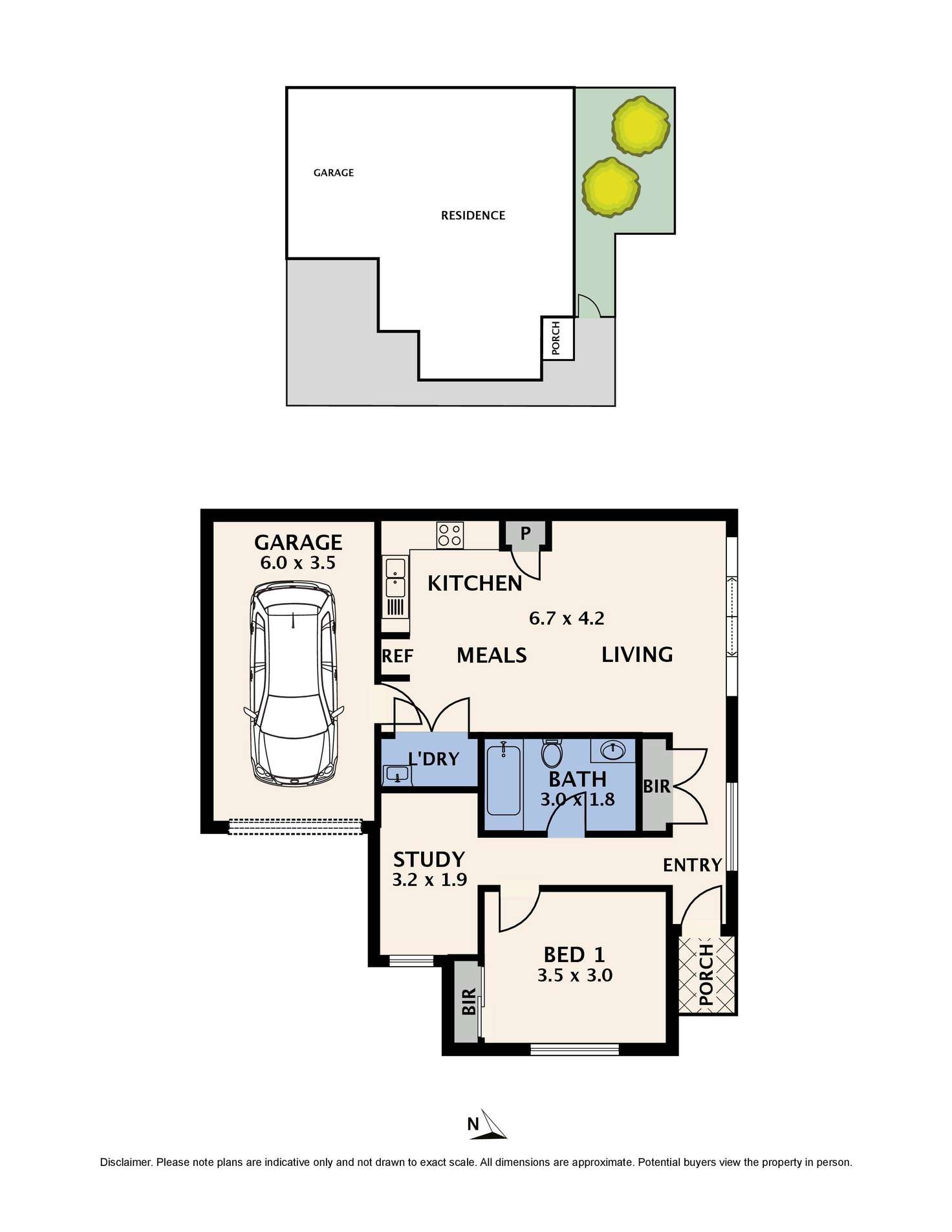 Floorplan of Homely unit listing, 2/54 Lane Crescent, Reservoir VIC 3073