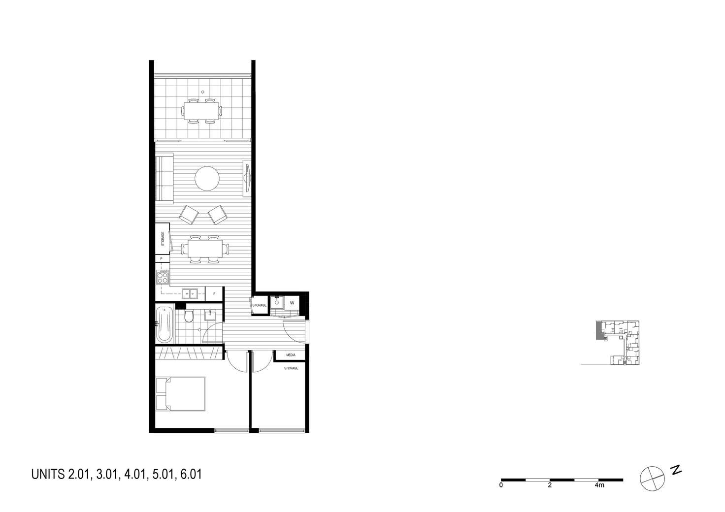 Floorplan of Homely apartment listing, 601/18 Amelia Street, Waterloo NSW 2017