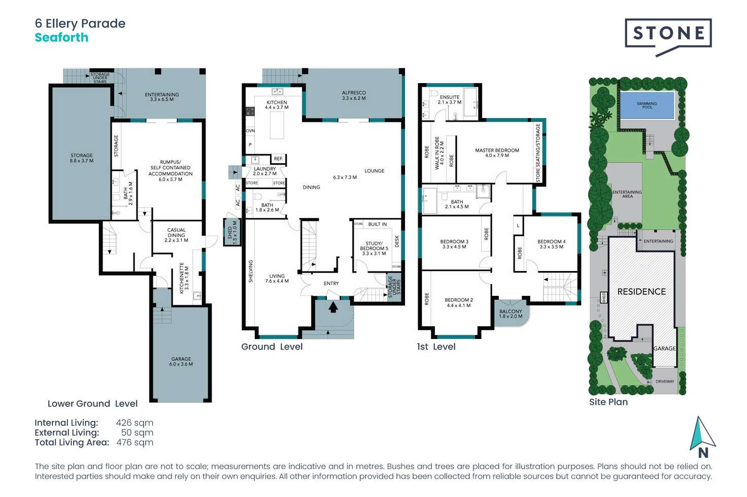 Floorplan of Homely house listing, 6 Ellery Parade, Seaforth NSW 2092