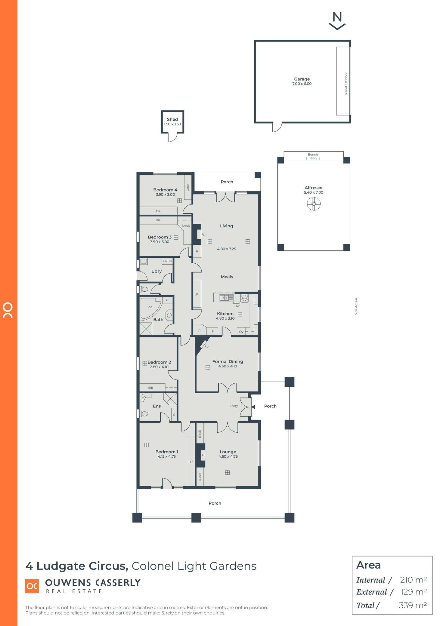 Floorplan of Homely house listing, 4 Ludgate Circus, Colonel Light Gardens SA 5041