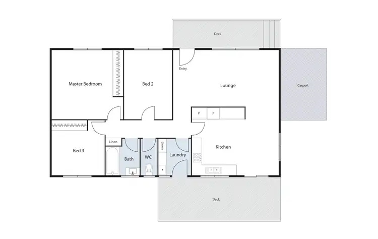 Floorplan of Homely semi-detached listing, 6 Morgan Crescent, Curtin ACT 2605