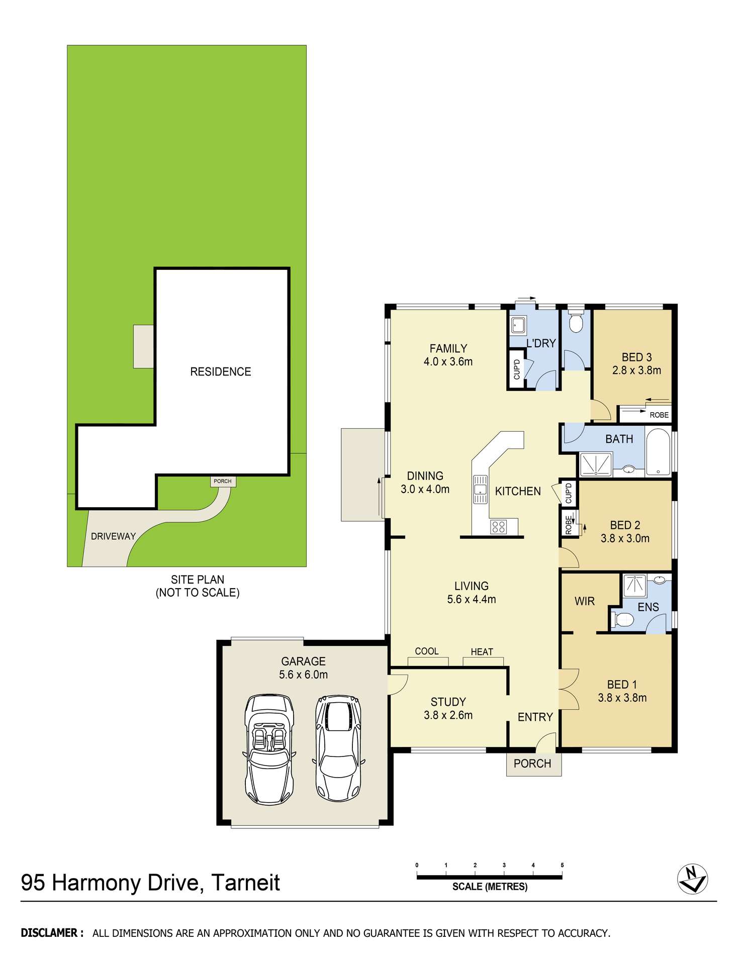 Floorplan of Homely house listing, 95 Harmony Drive, Tarneit VIC 3029
