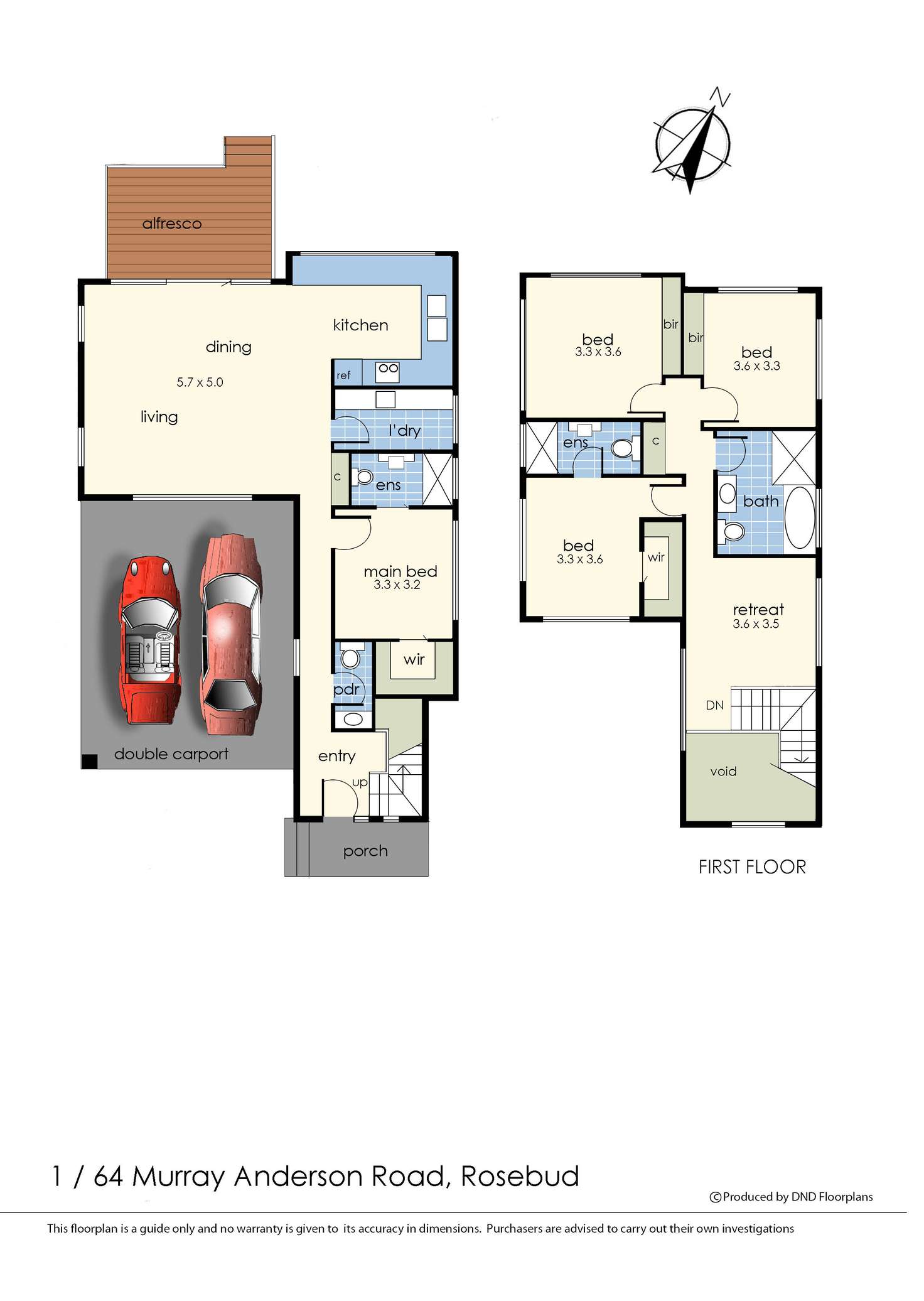 Floorplan of Homely residentialLand listing, 1/64 Murray-Anderson Road, Rosebud VIC 3939