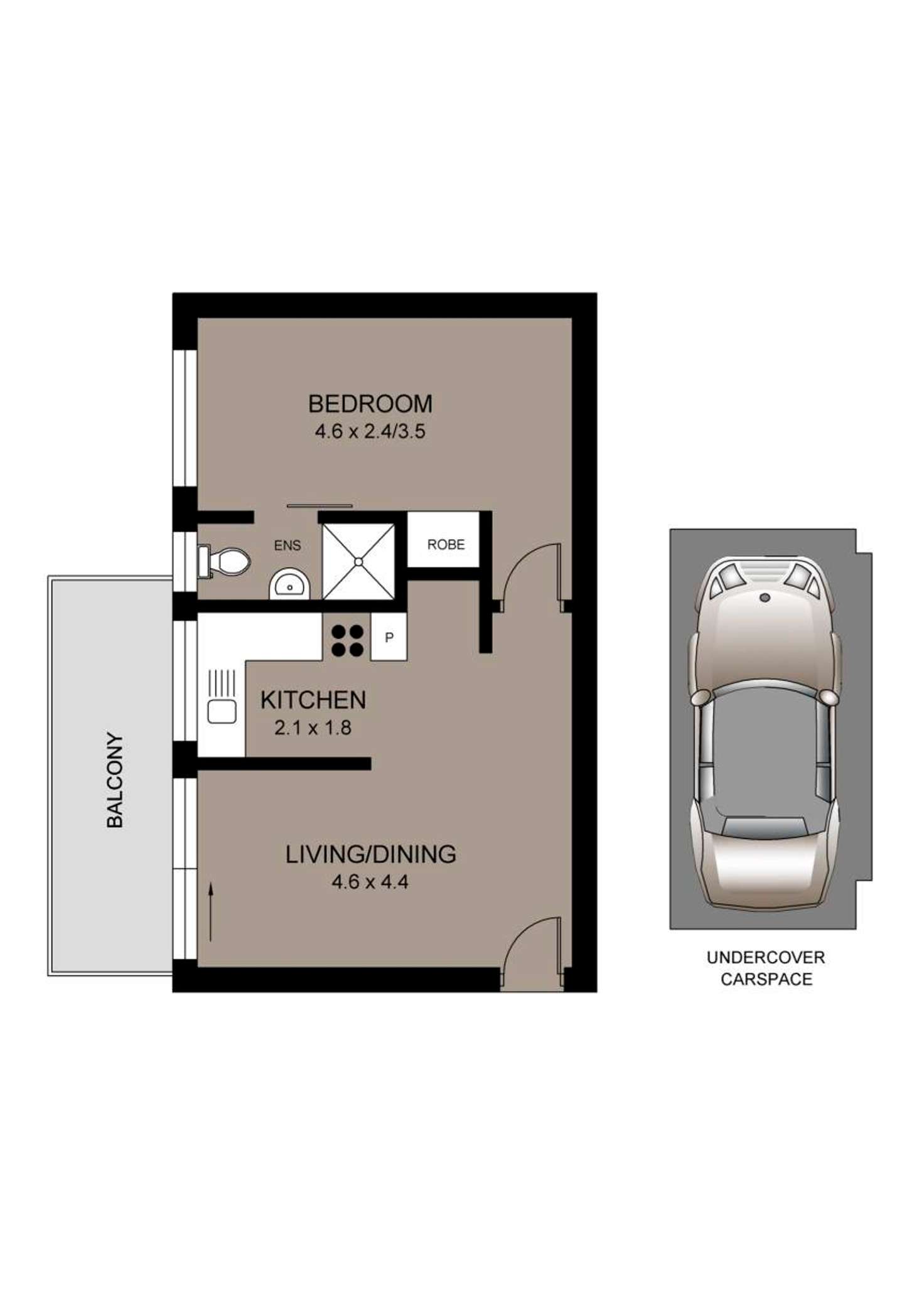 Floorplan of Homely apartment listing, 21/8-12 Hunter Street, Lewisham NSW 2049